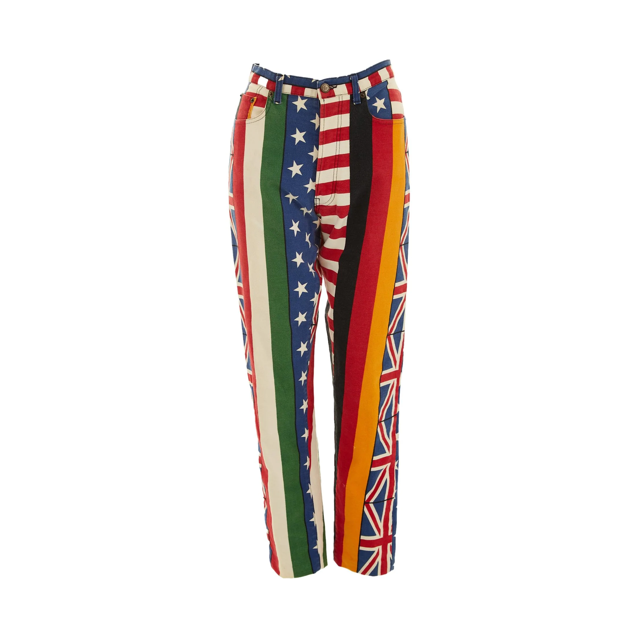 Moschino Flag Print Pants