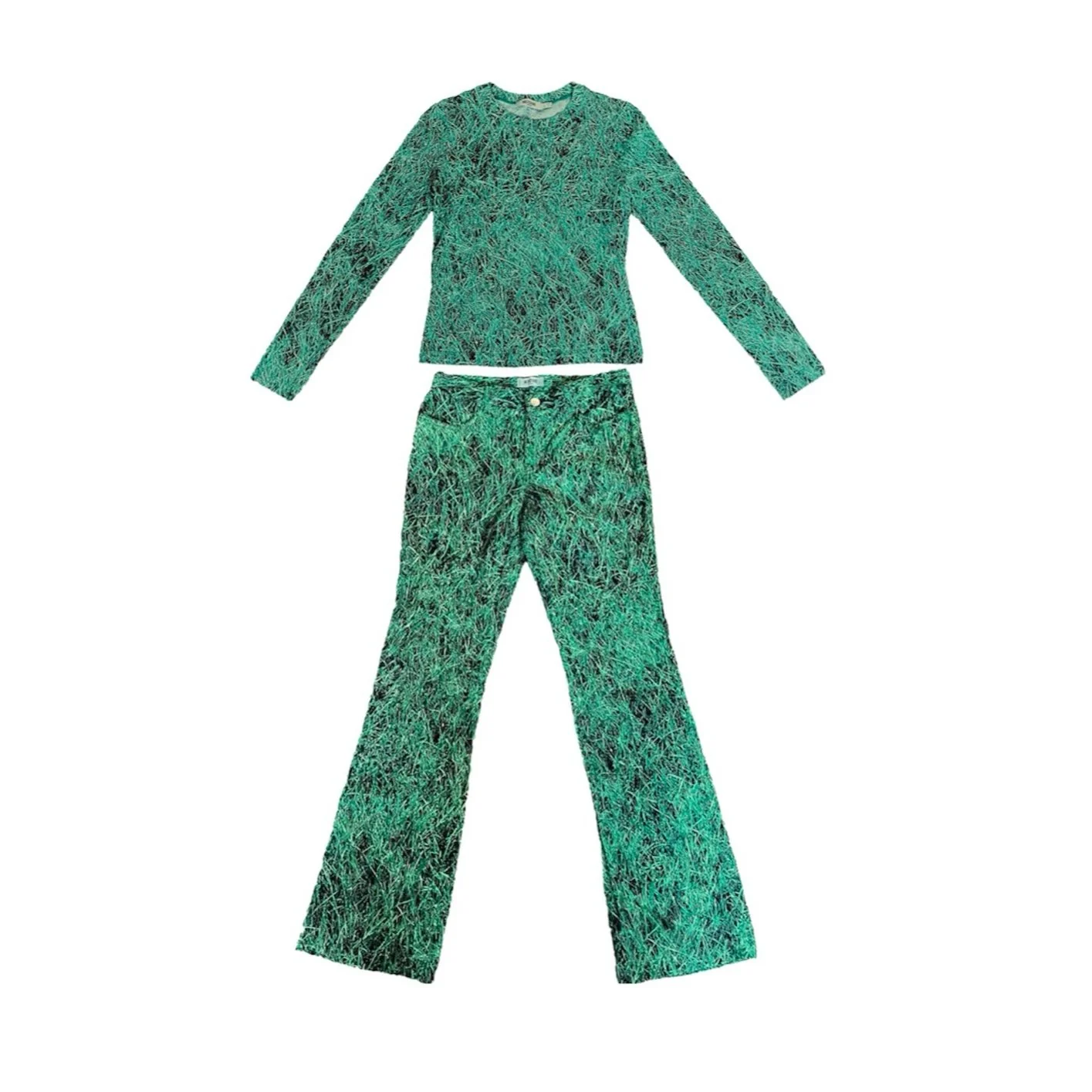 Moschino Green Grass Pant Set