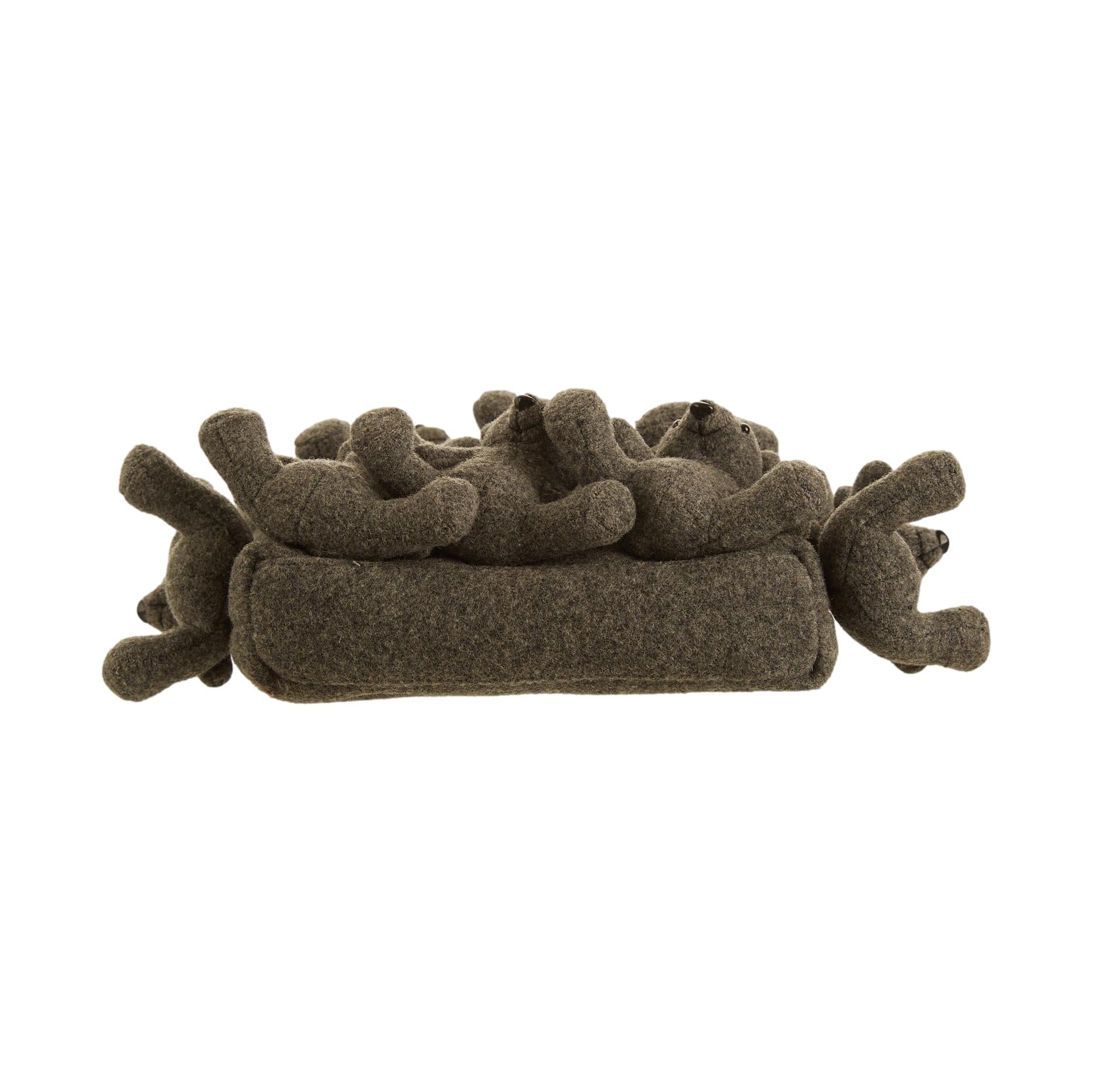 Moschino Grey Teddy Bear Shoulder Bag - Image 3
