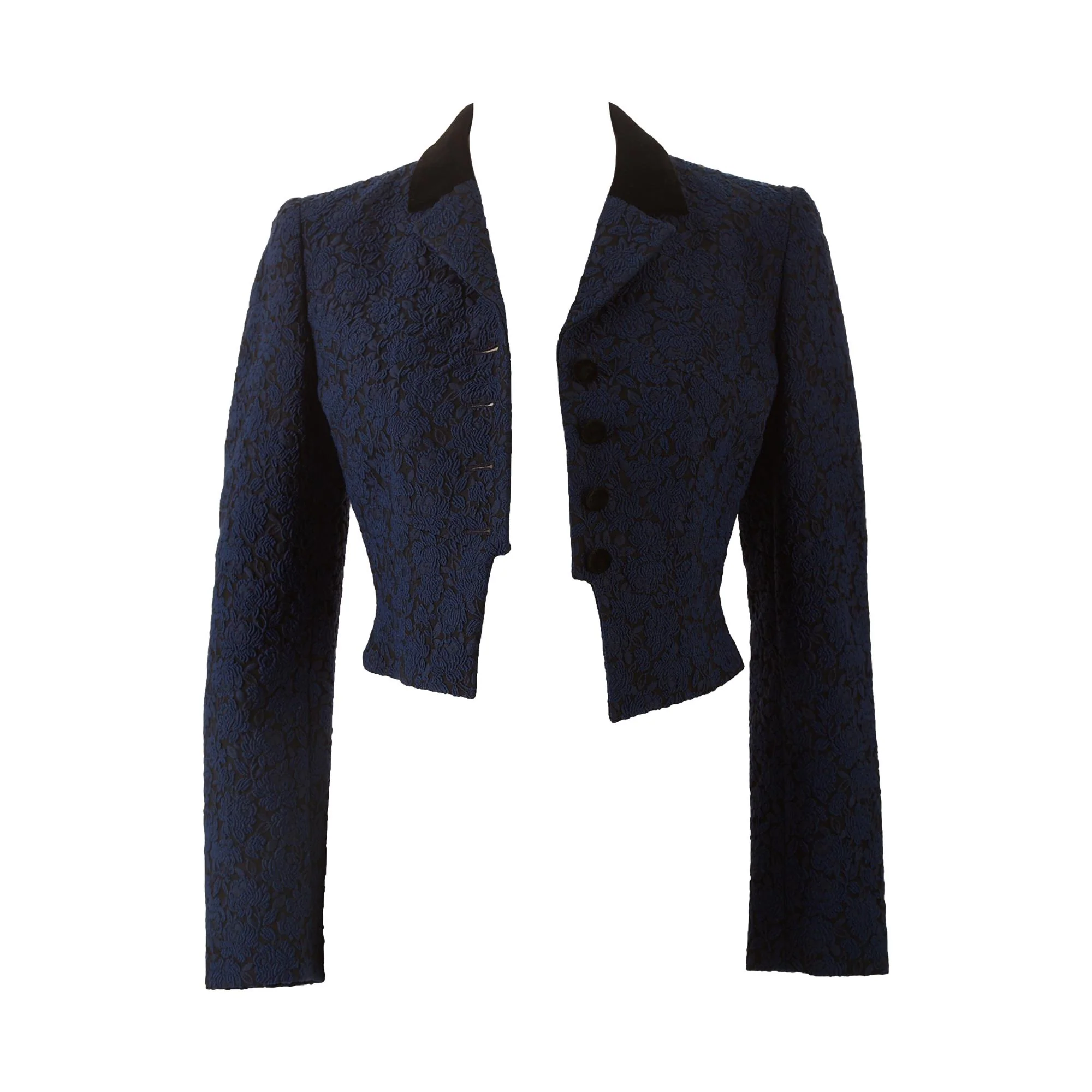 Moschino Navy Floral Jacket - Image 2