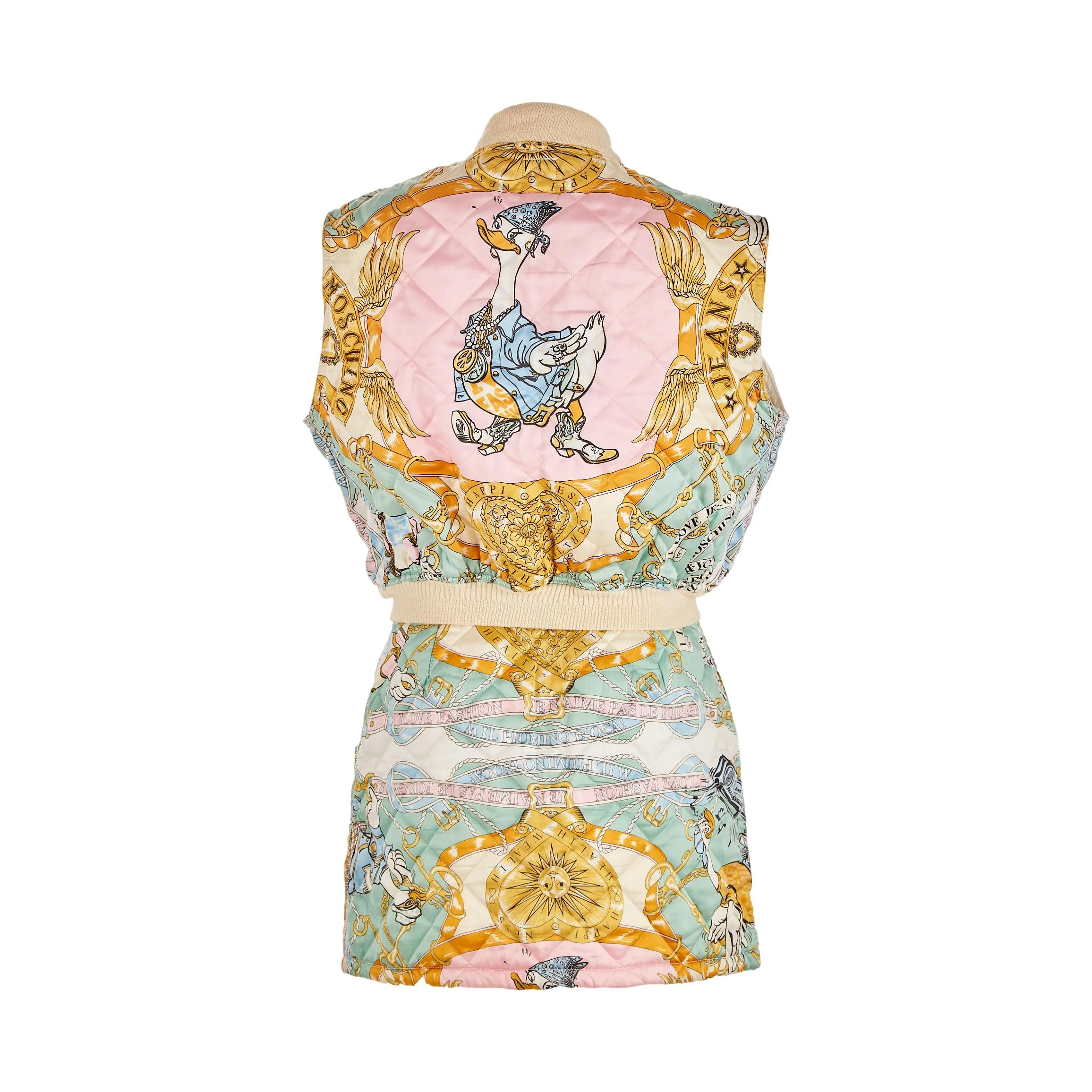 Moschino Pink Duck Print Skirt Set - Image 2