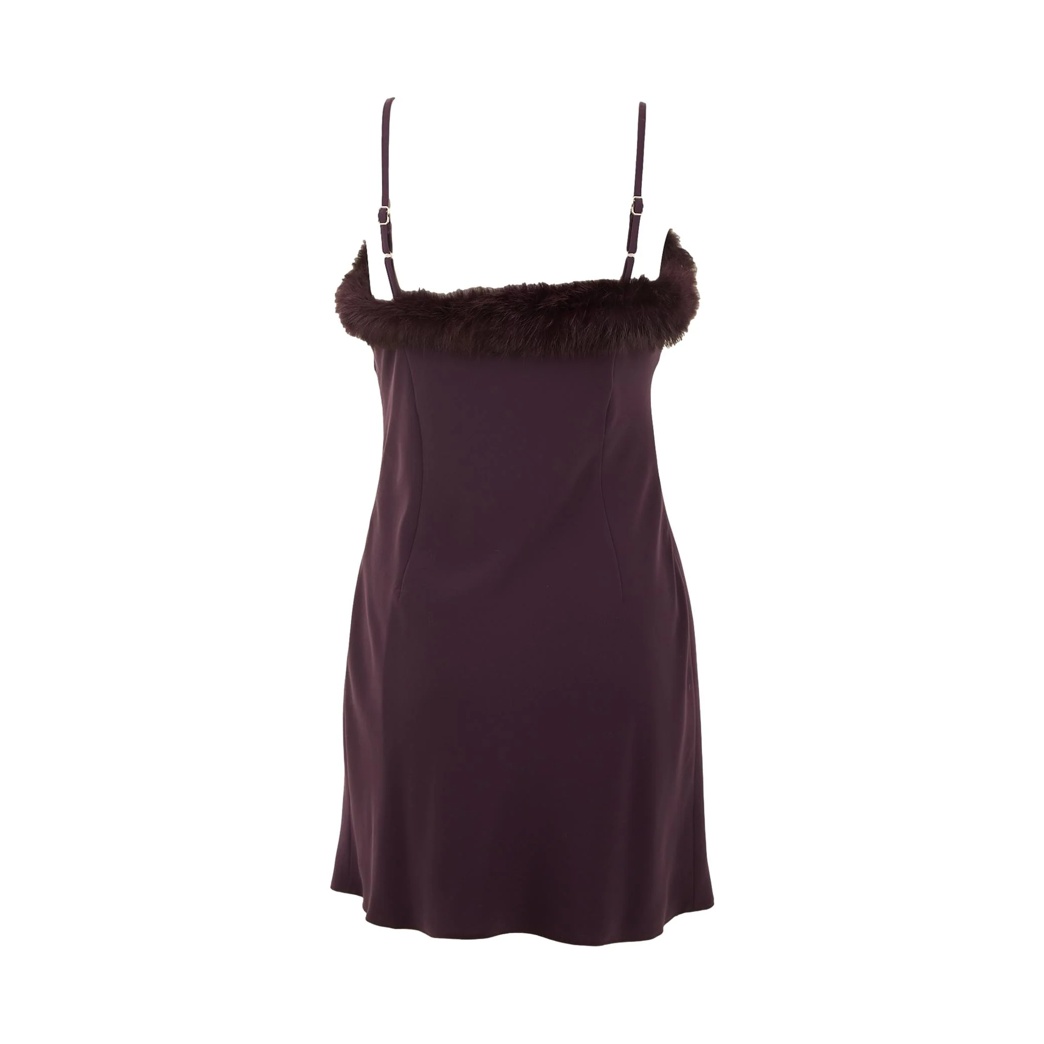Moschino Purple Fur Dress - Image 2
