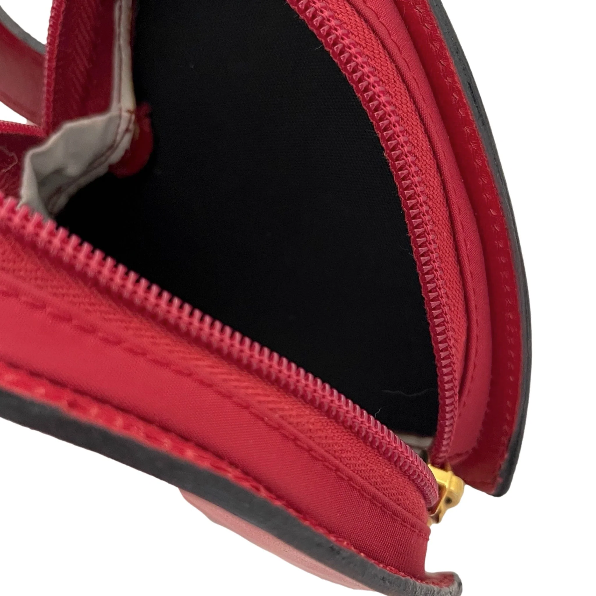 Moschino Red Heart Logo Wristlet - Image 3