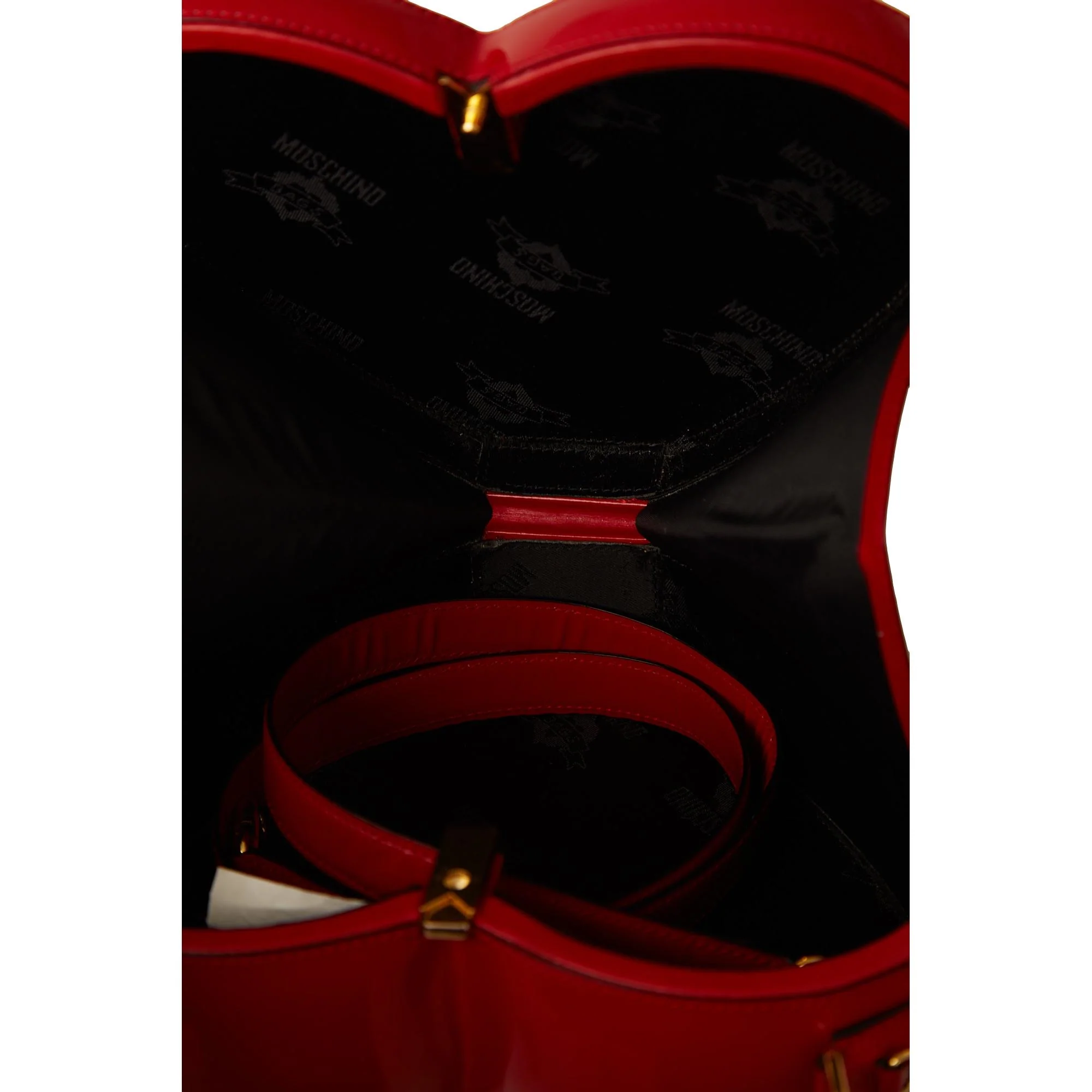 Moschino Red Heart Nanny Bag - Image 6