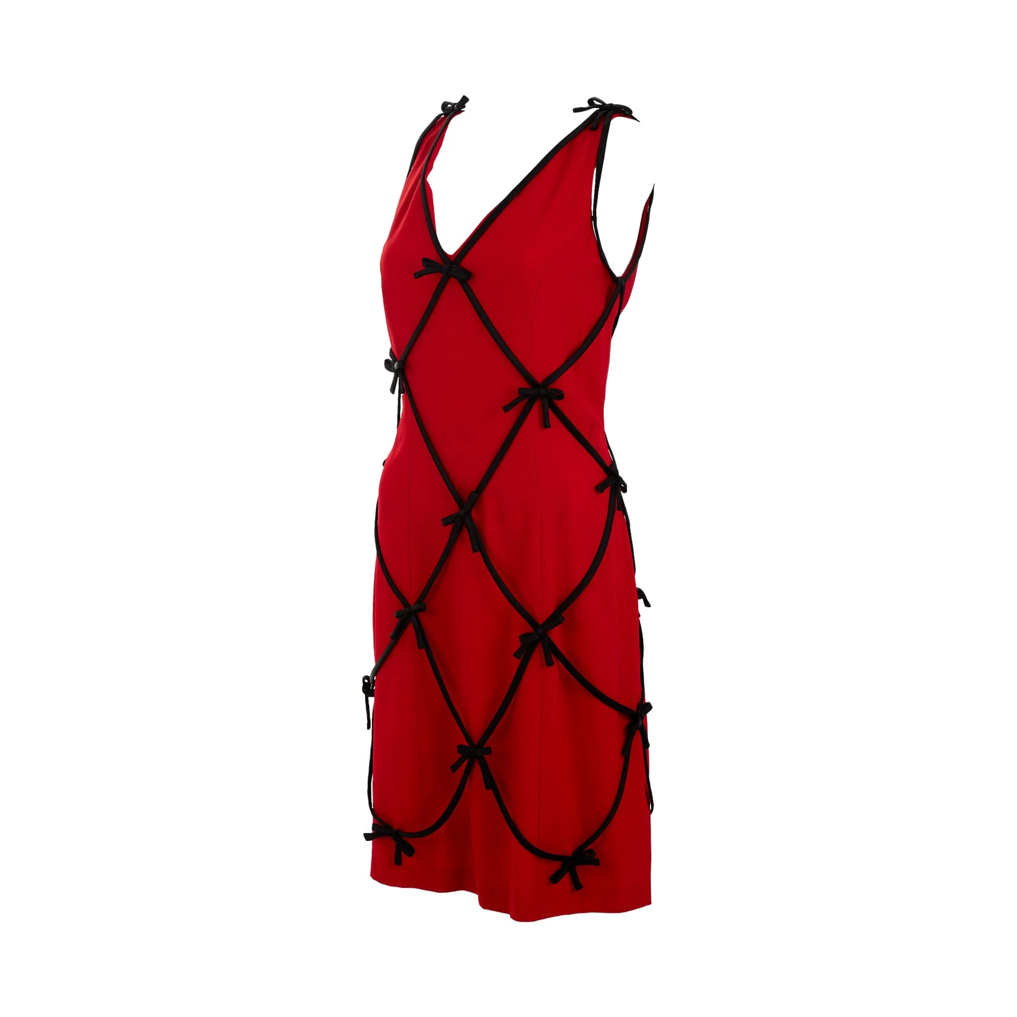 Moschino Red Tie Dress - Image 2