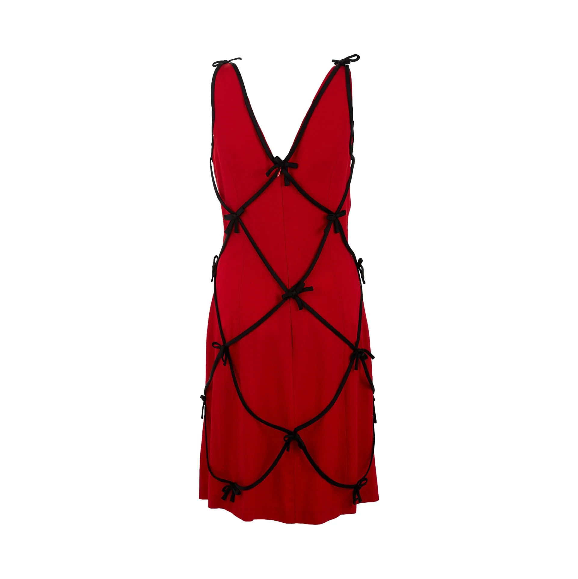Moschino Red Tie Dress - Image 3