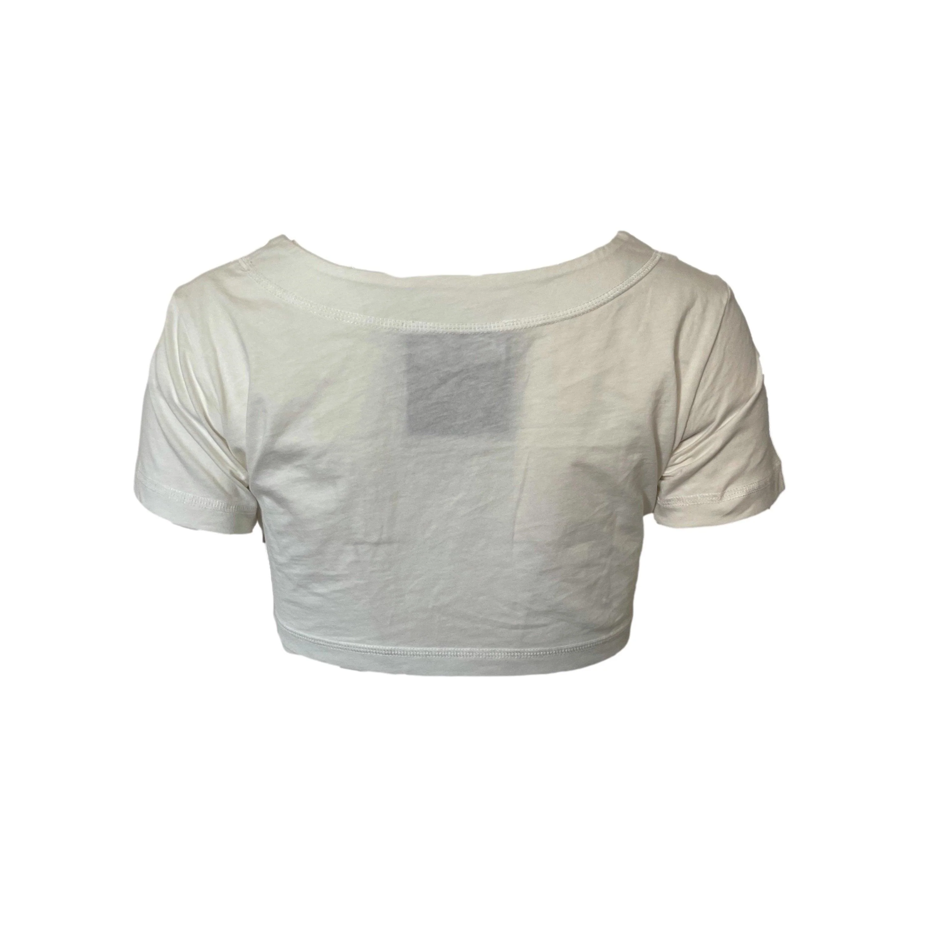 Moschino White Betty Boop Crop Top - Image 2