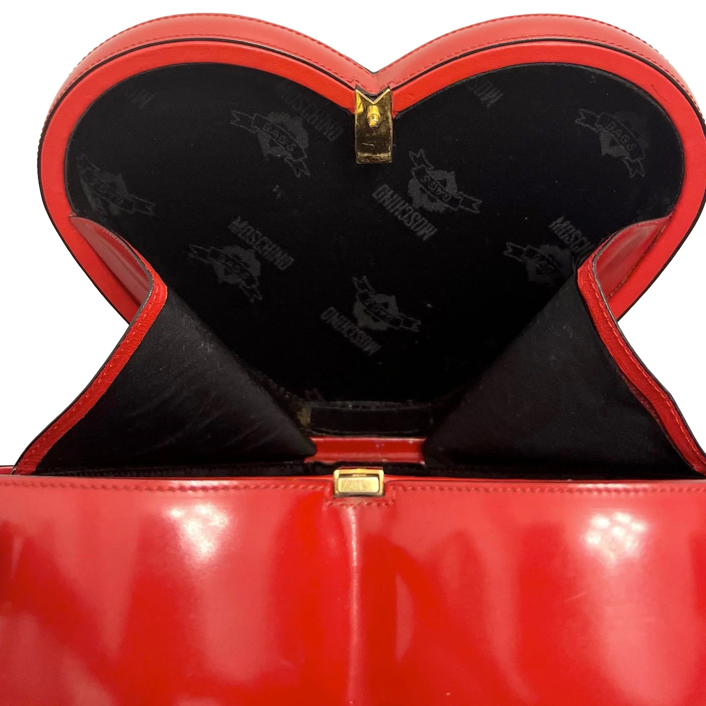 Moshchino Red Heart Nanny Bag - Image 4