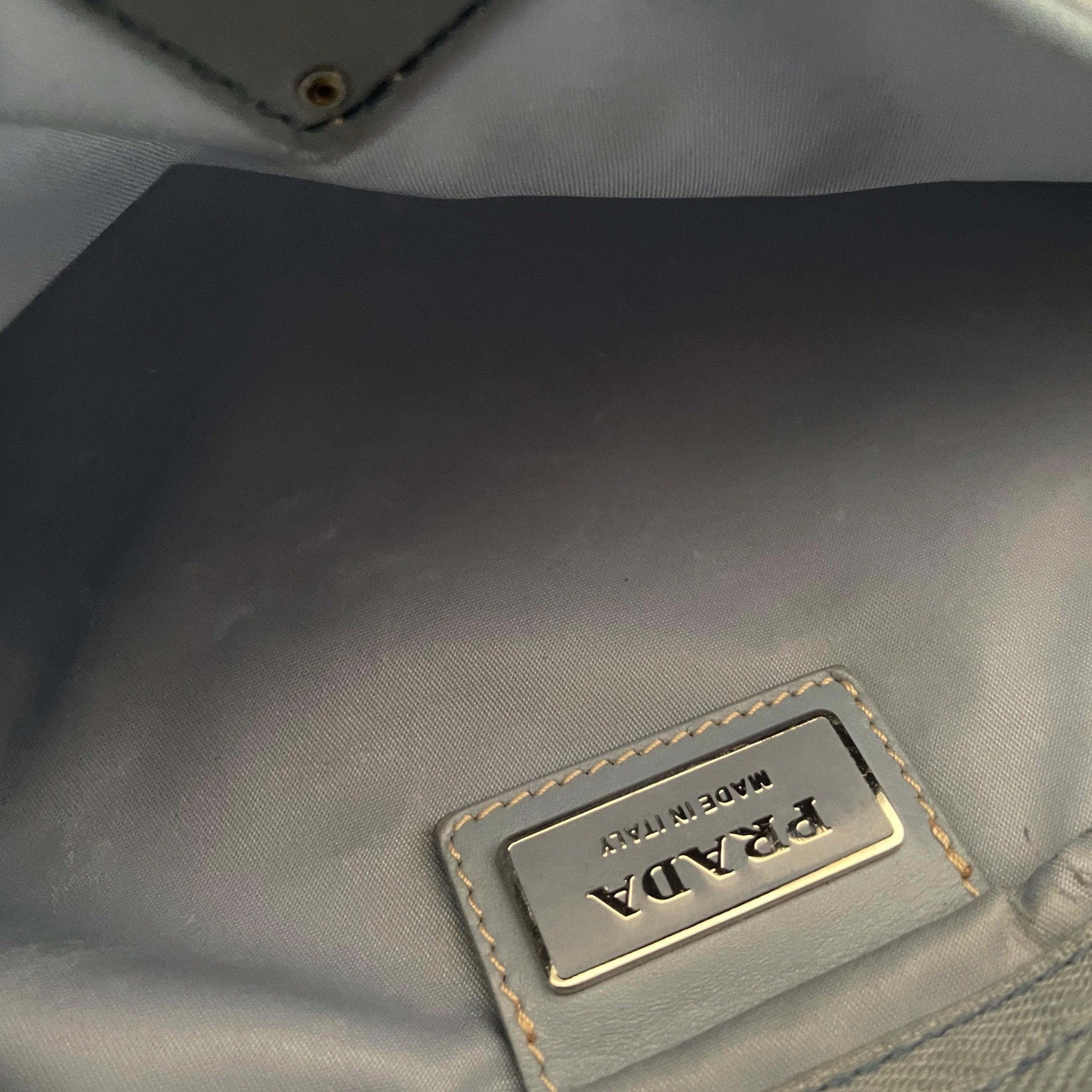 Prada Baby Blue Nylon Crossbody Bag - Image 4