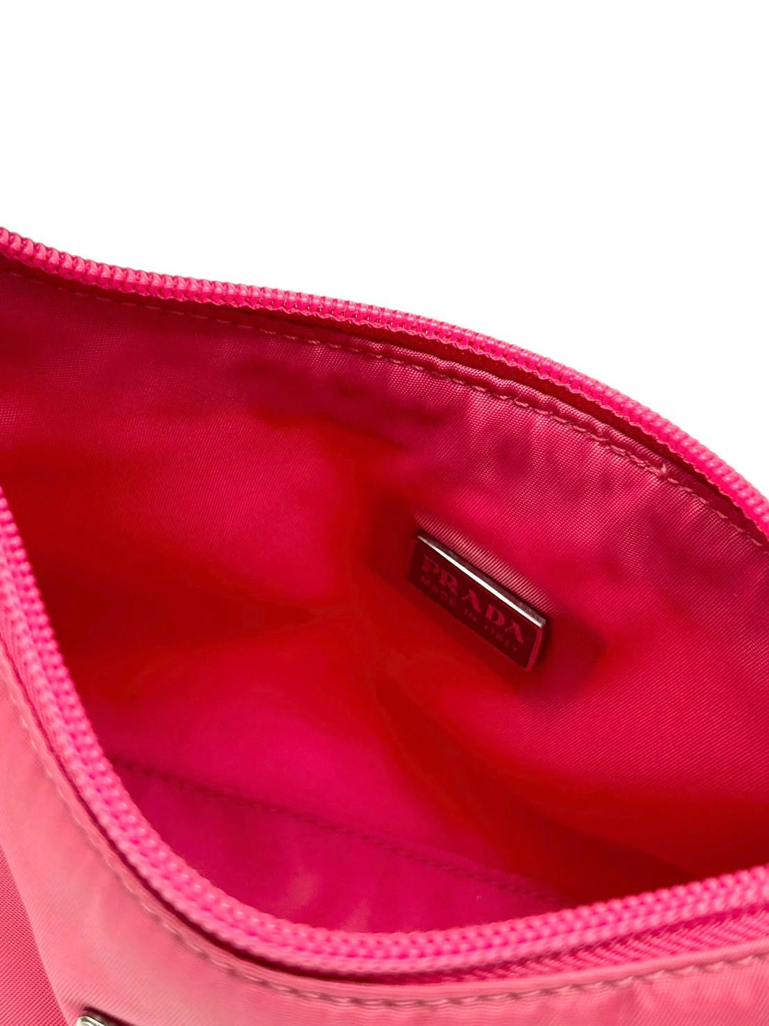 Prada Baby Pink Nylon Shoulder Bag - Image 3