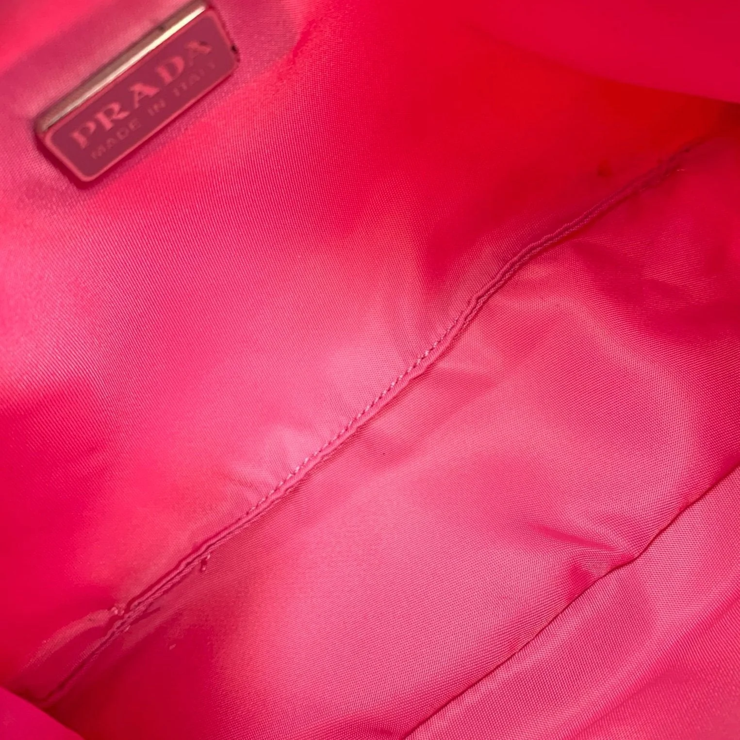 Prada Baby Pink Nylon Shoulder Bag - Image 3