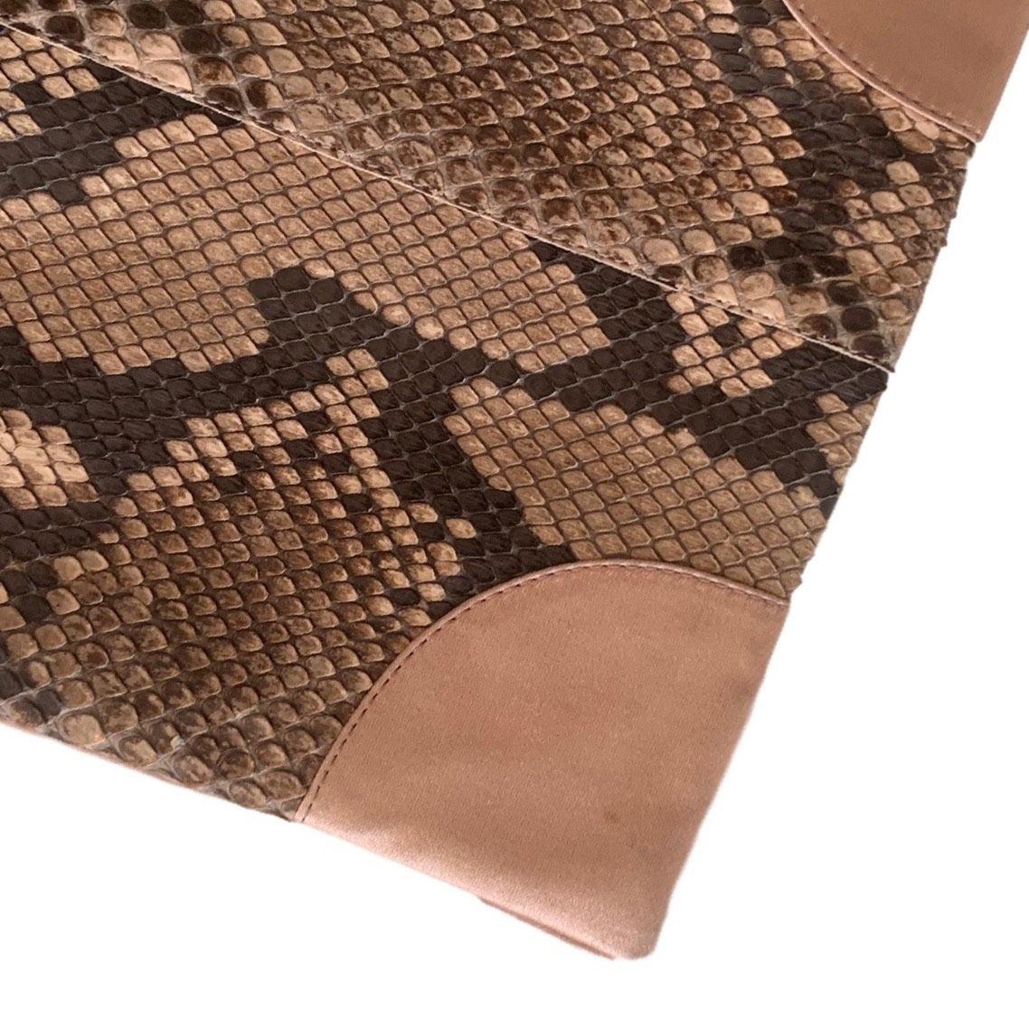 Prada Baby Pink Snakeskin Mini Top Handle Bag - Image 4