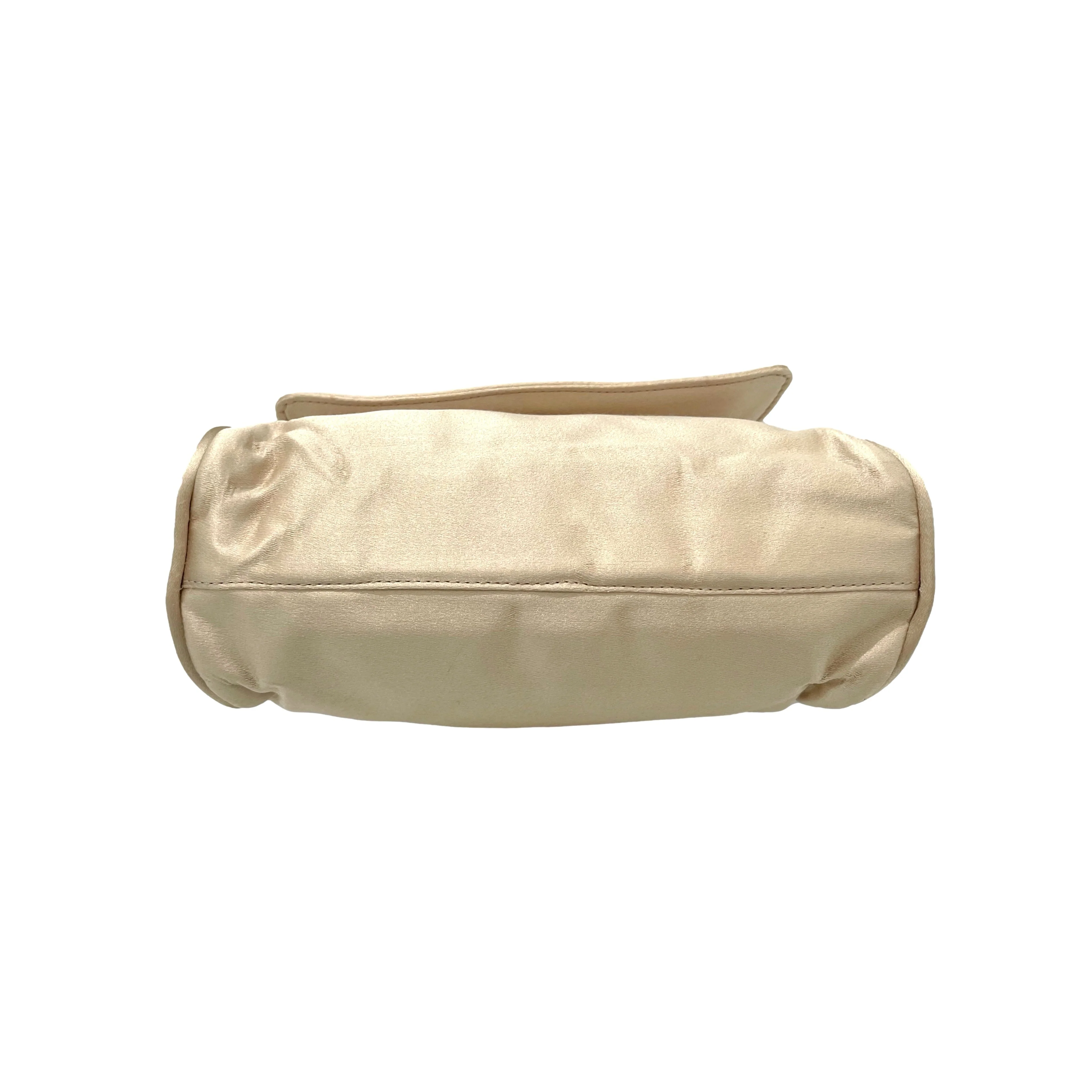 Prada Beige Satin Mini Top Handle Bag - Image 3