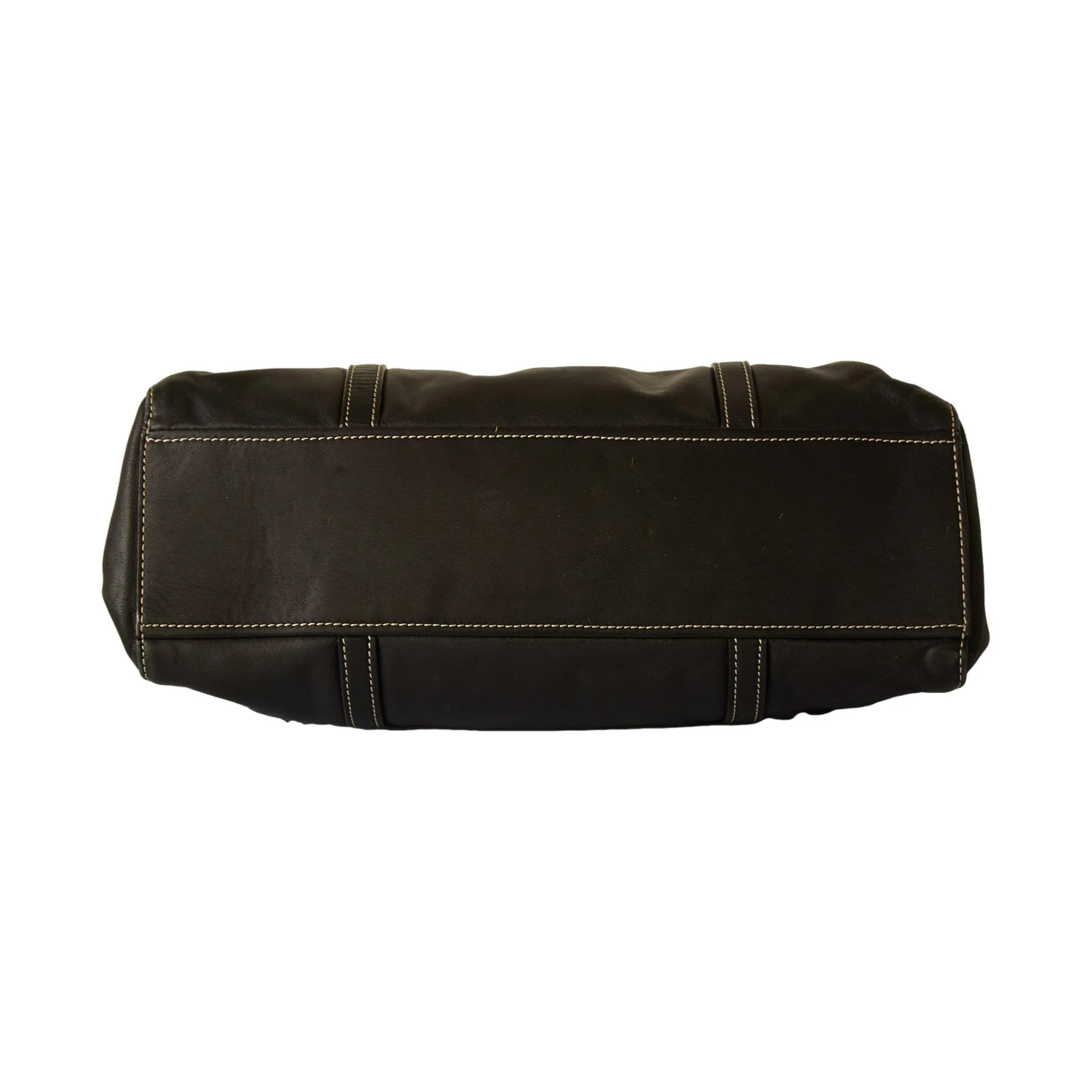 Prada Black Buckle Shoulder Bag - Image 4
