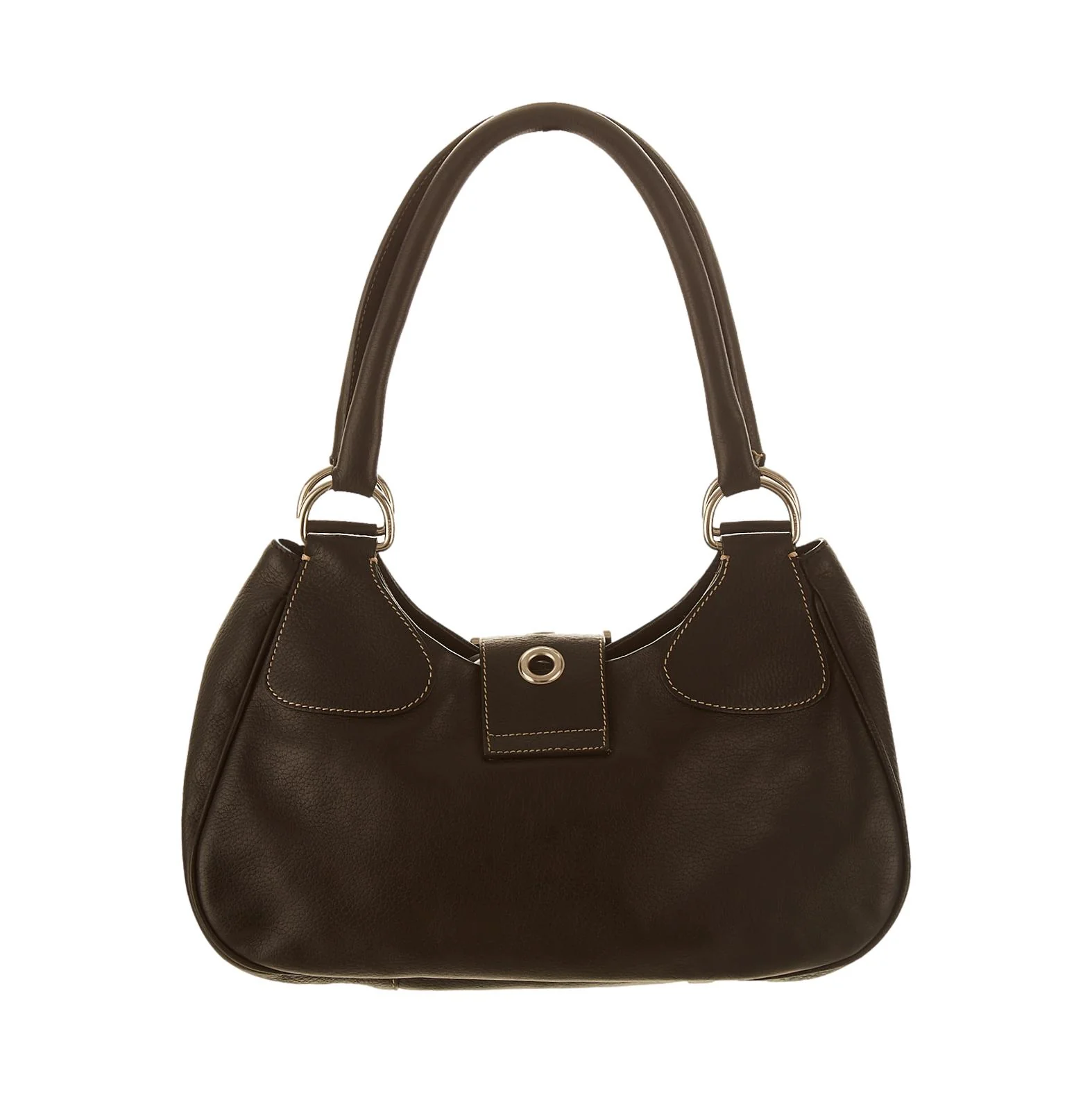 Prada Black Buckle Shoulder Bag - Image 2