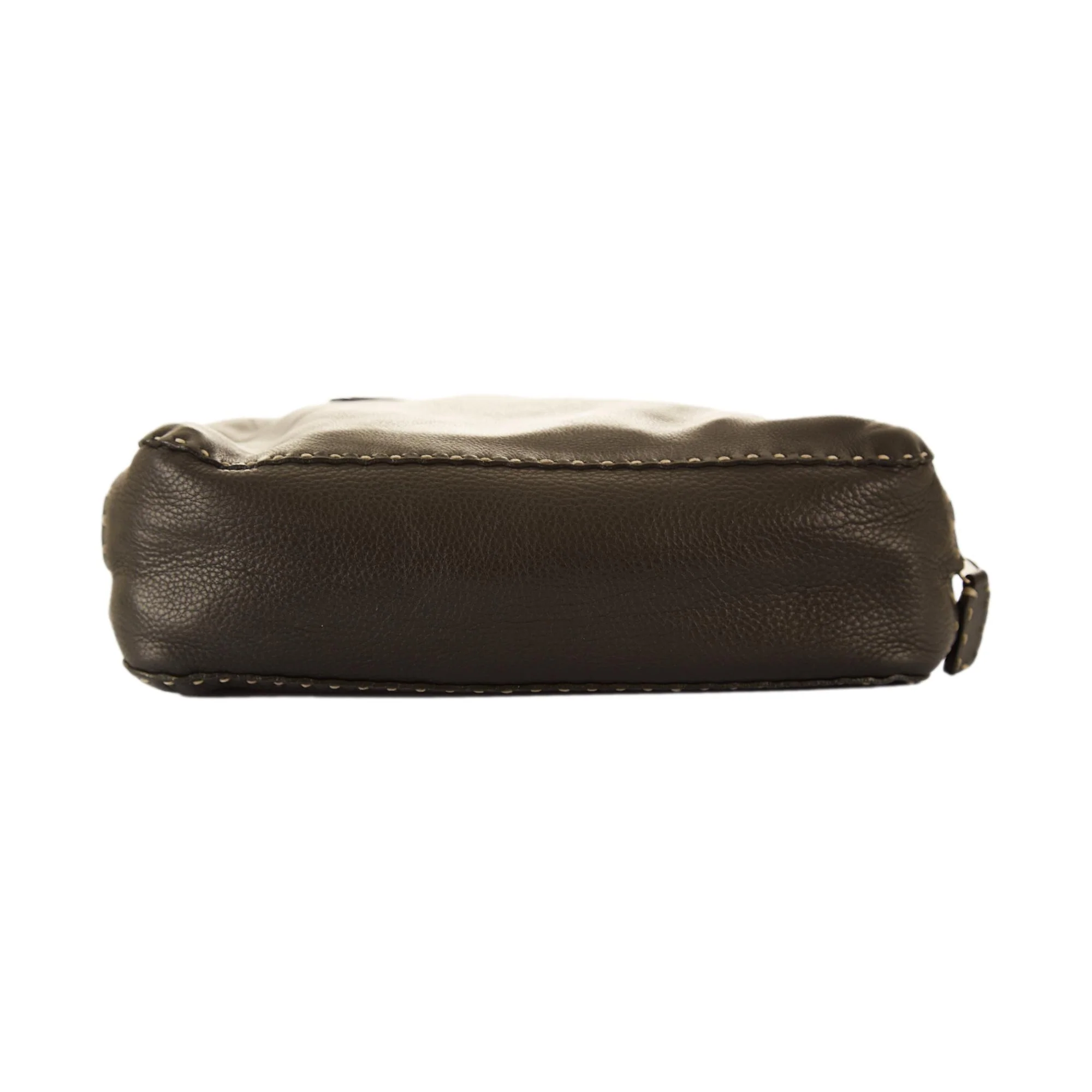 Fendi Black Contrast Stitch Shoulder Bag - Image 3