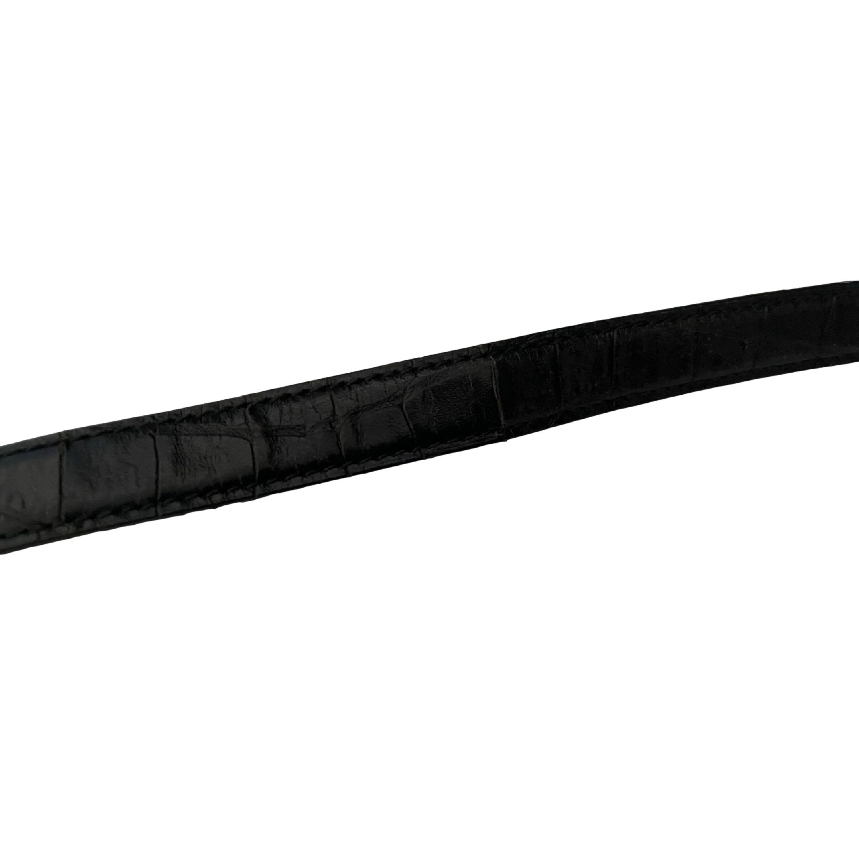 Prada Black Croc Embossed Crossbody Bag - Image 4