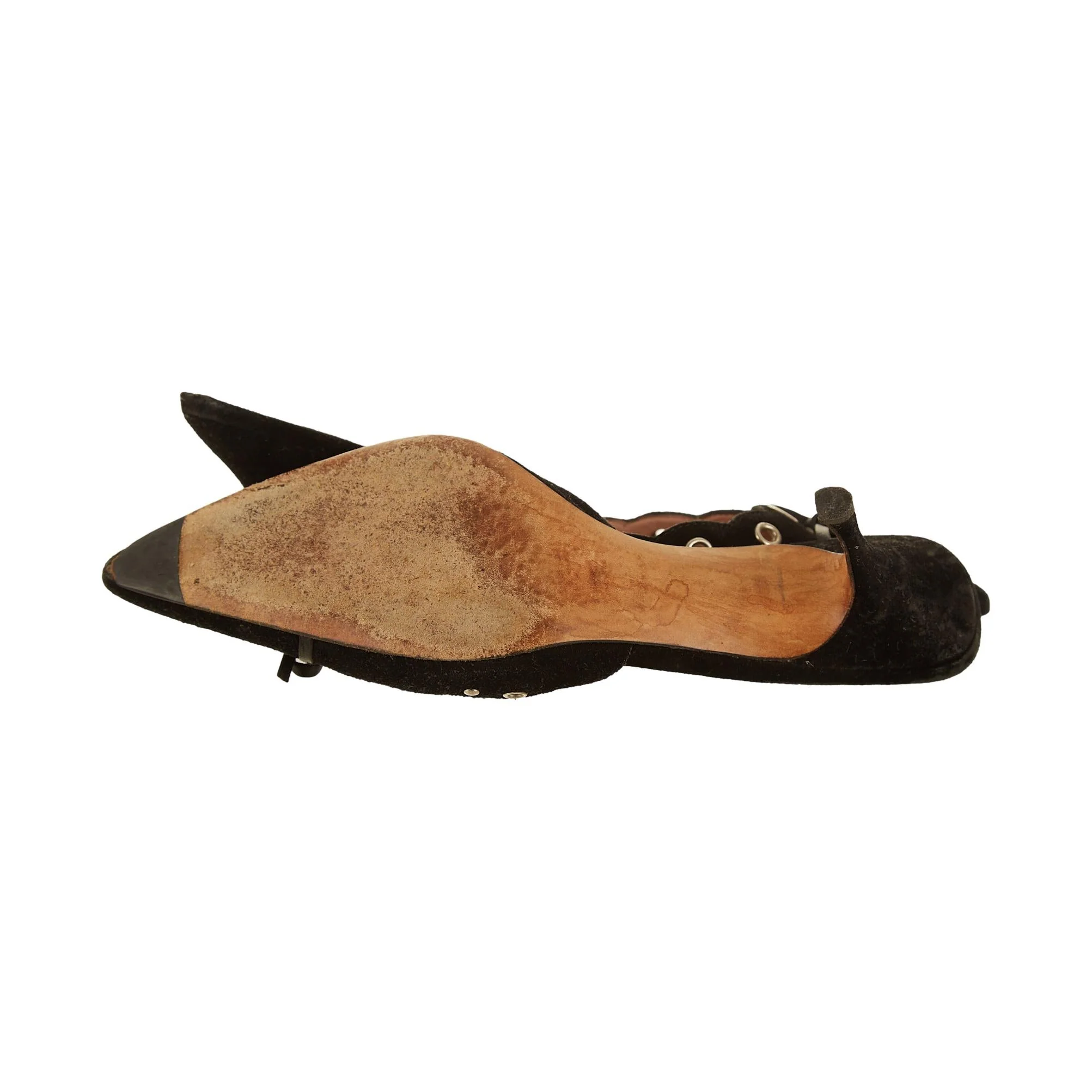 Prada Black Grommet Heels - Image 3