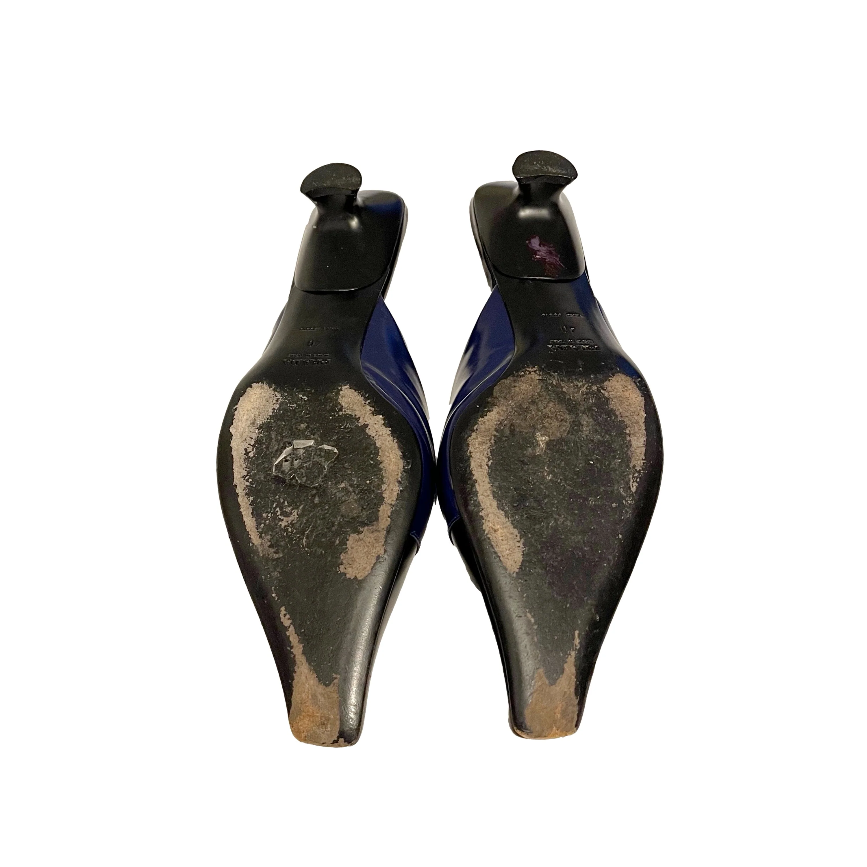 Prada Black Heart Kitten Heels - Image 2