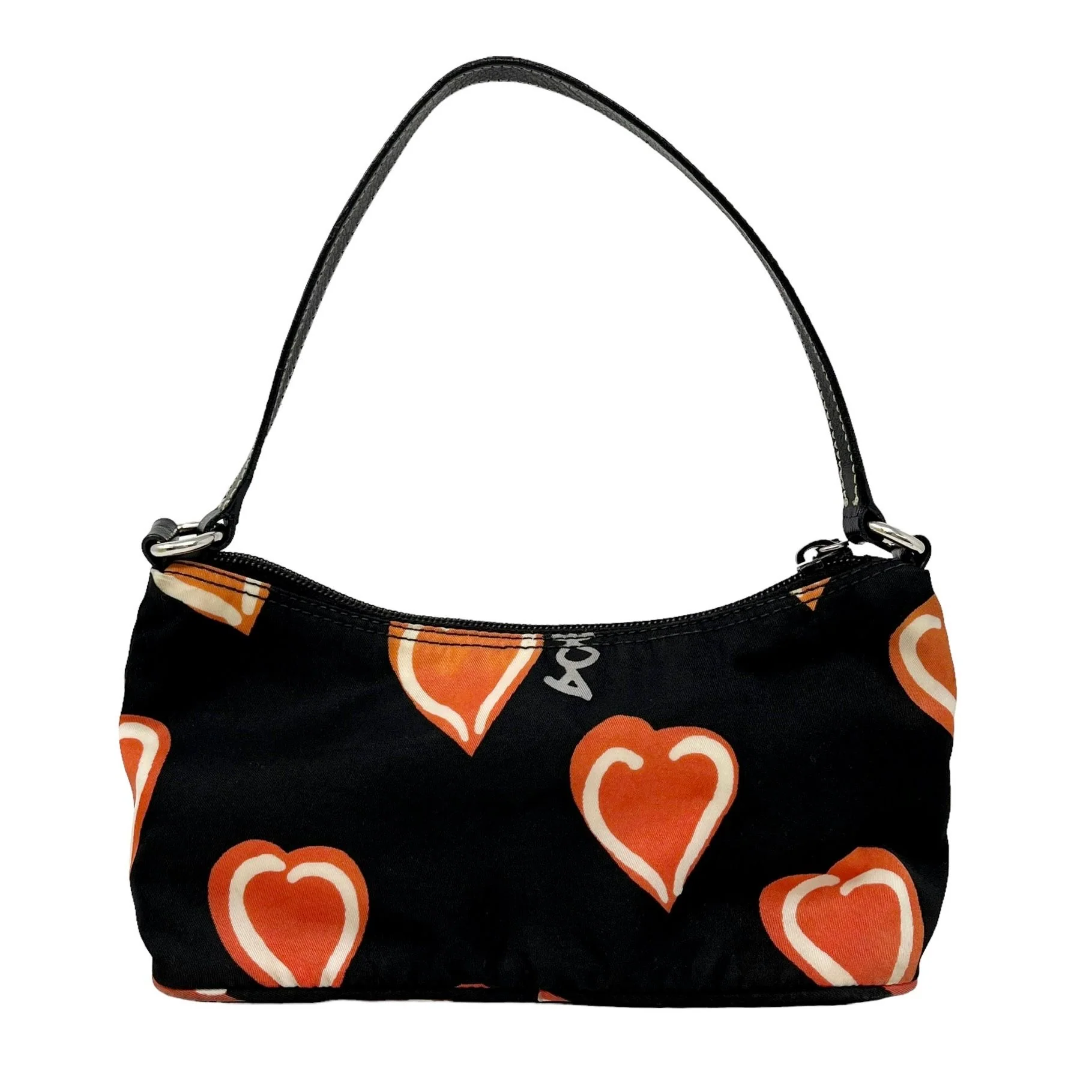 Prada Black Heart Nylon Shoulder Bag - Image 2