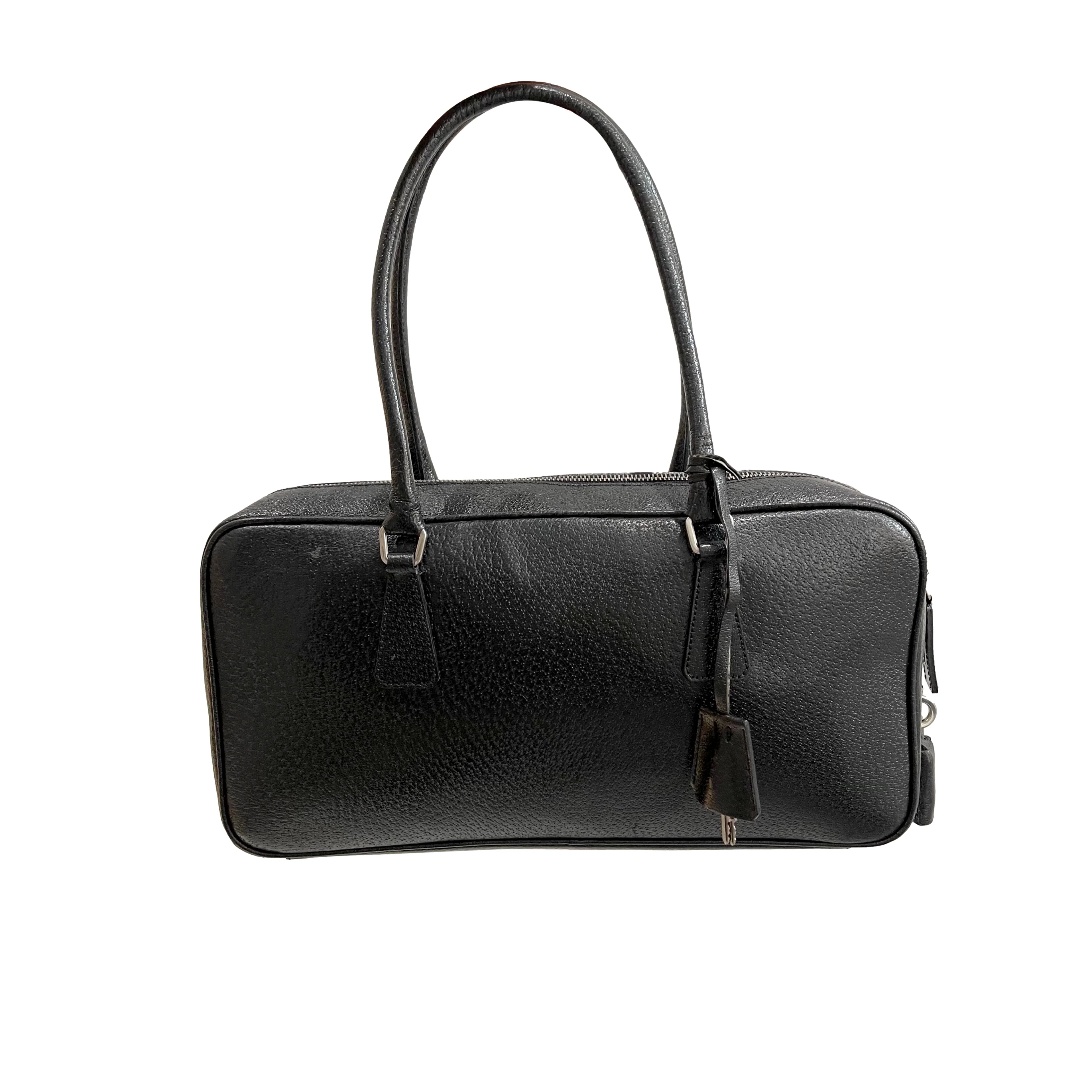 Prada Black Leather Shoulder Bag