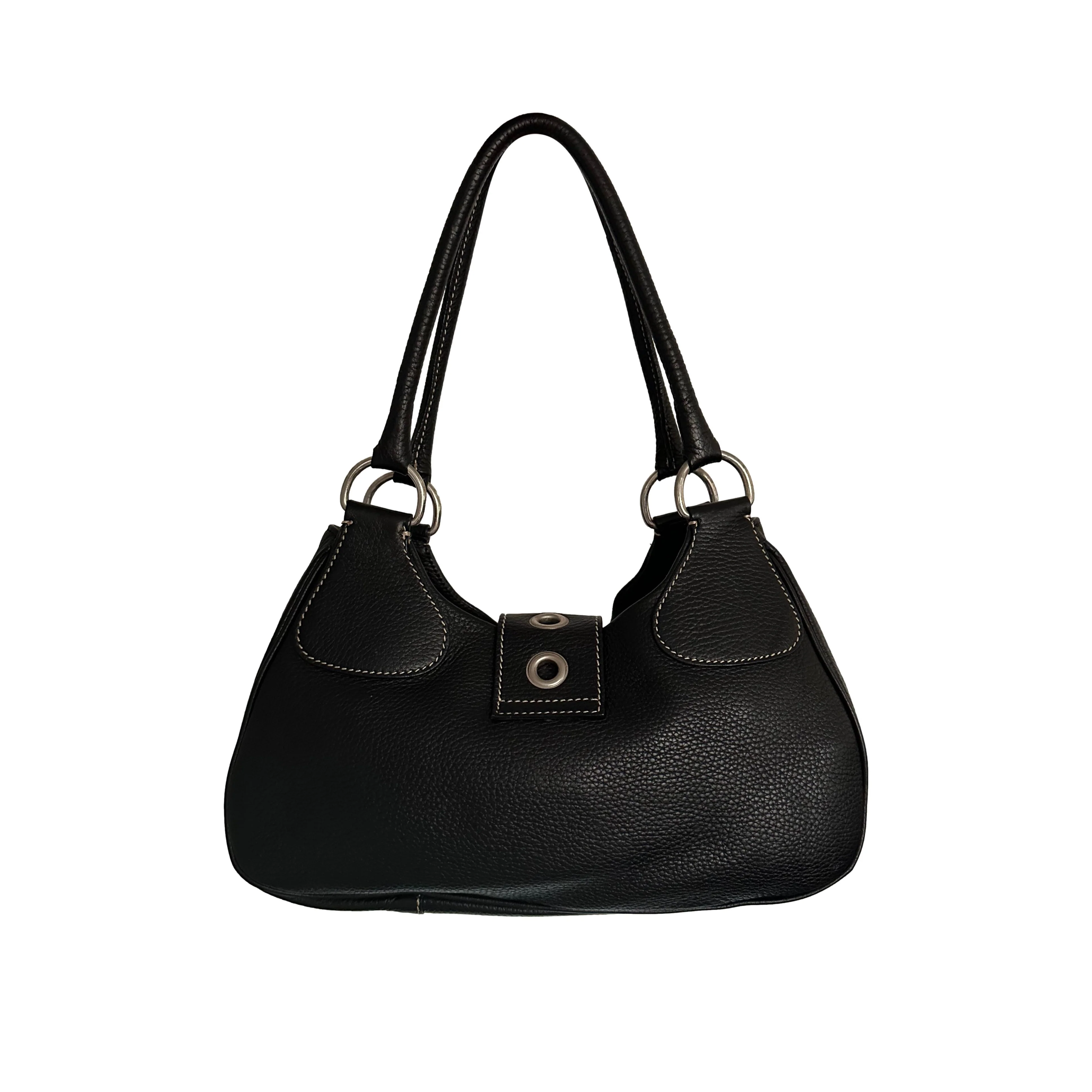 Prada Black Leather Shoulder Bag - Image 2