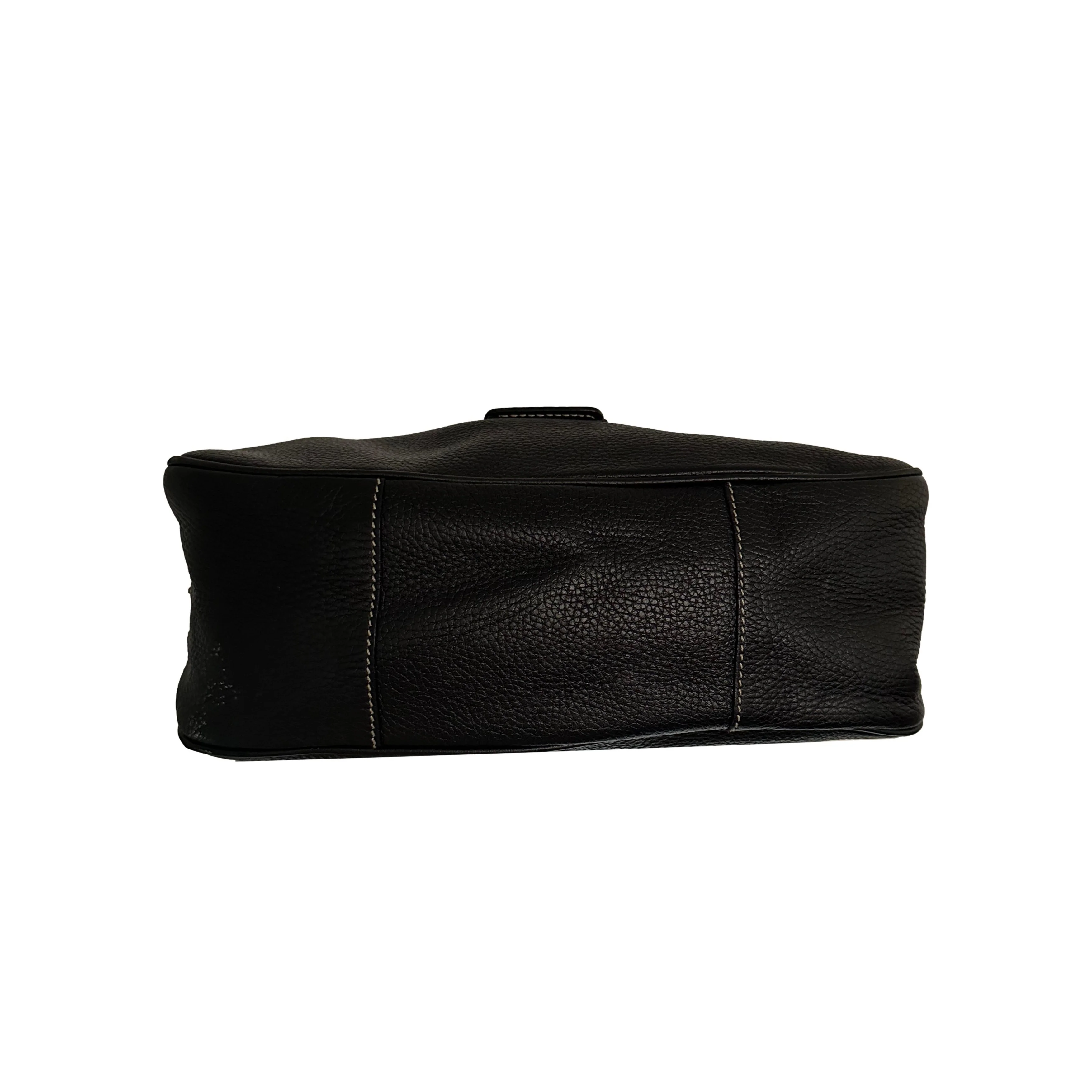 Prada Black Leather Shoulder Bag - Image 3