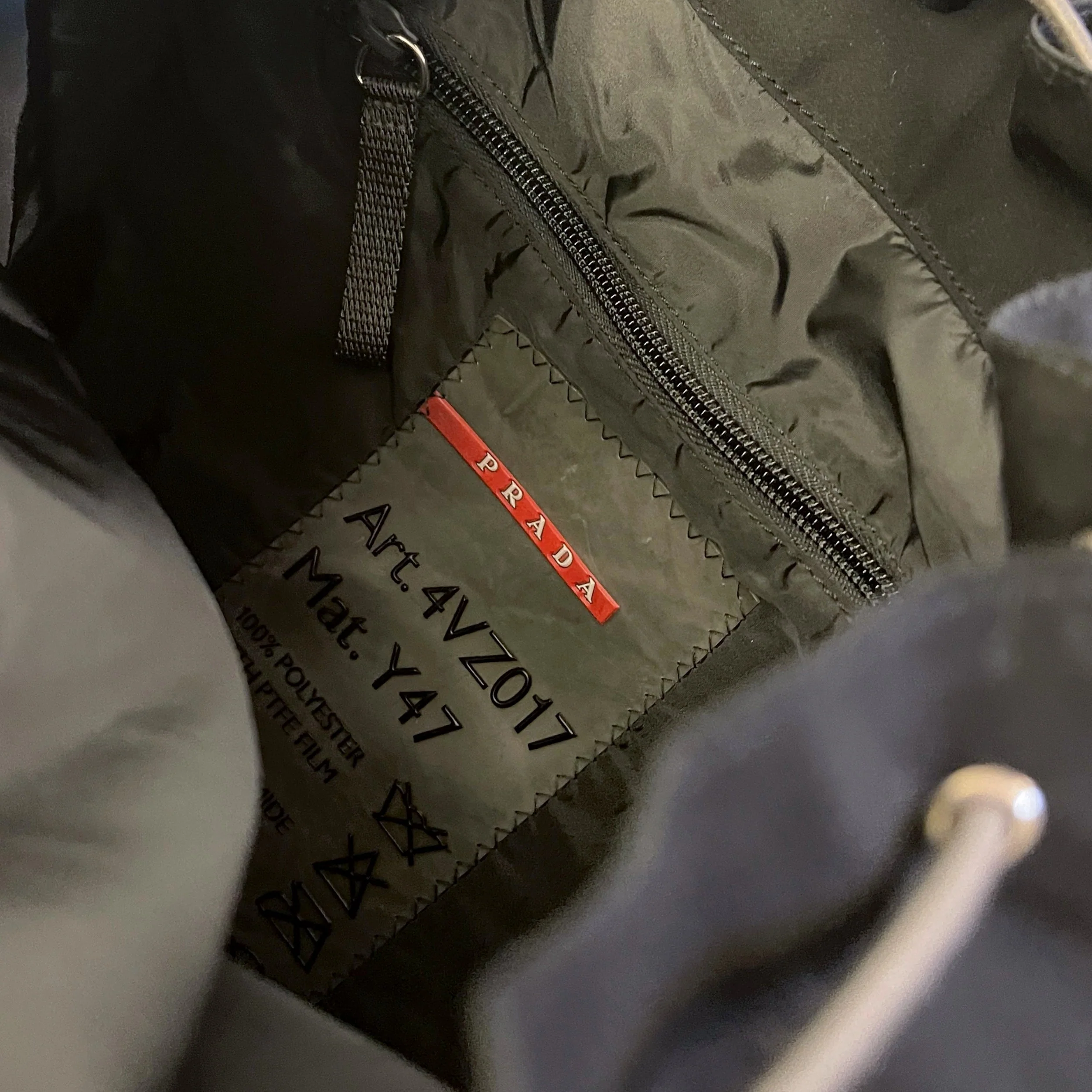 Prada Black Logo Nylon Sport Backpack - Image 4