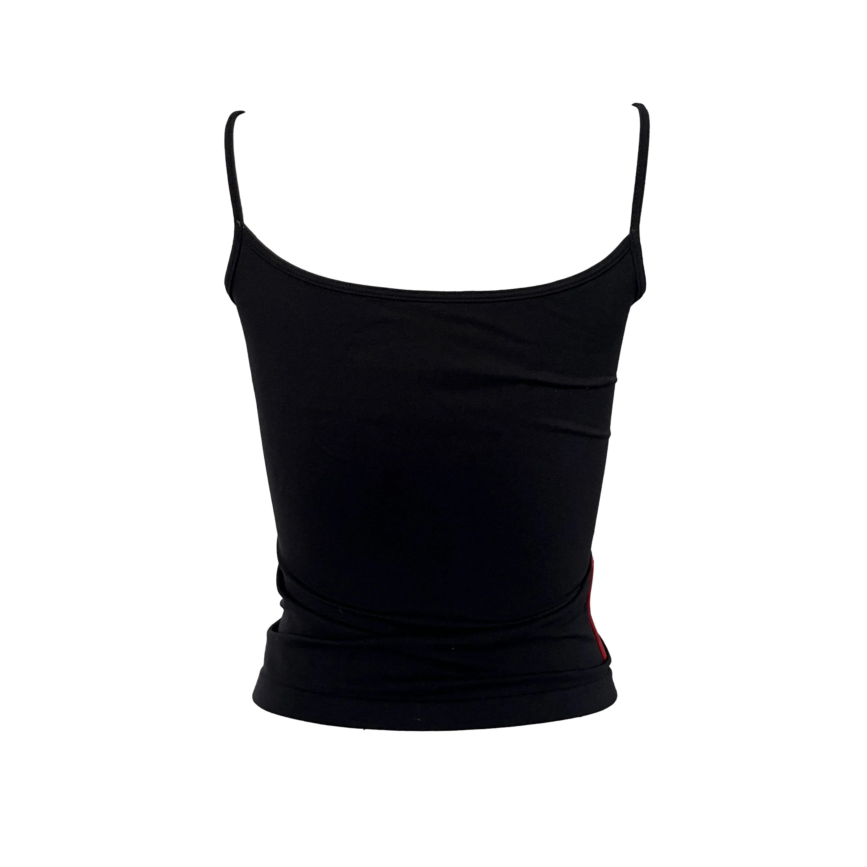 Prada Black Logo Crop Top - Image 2