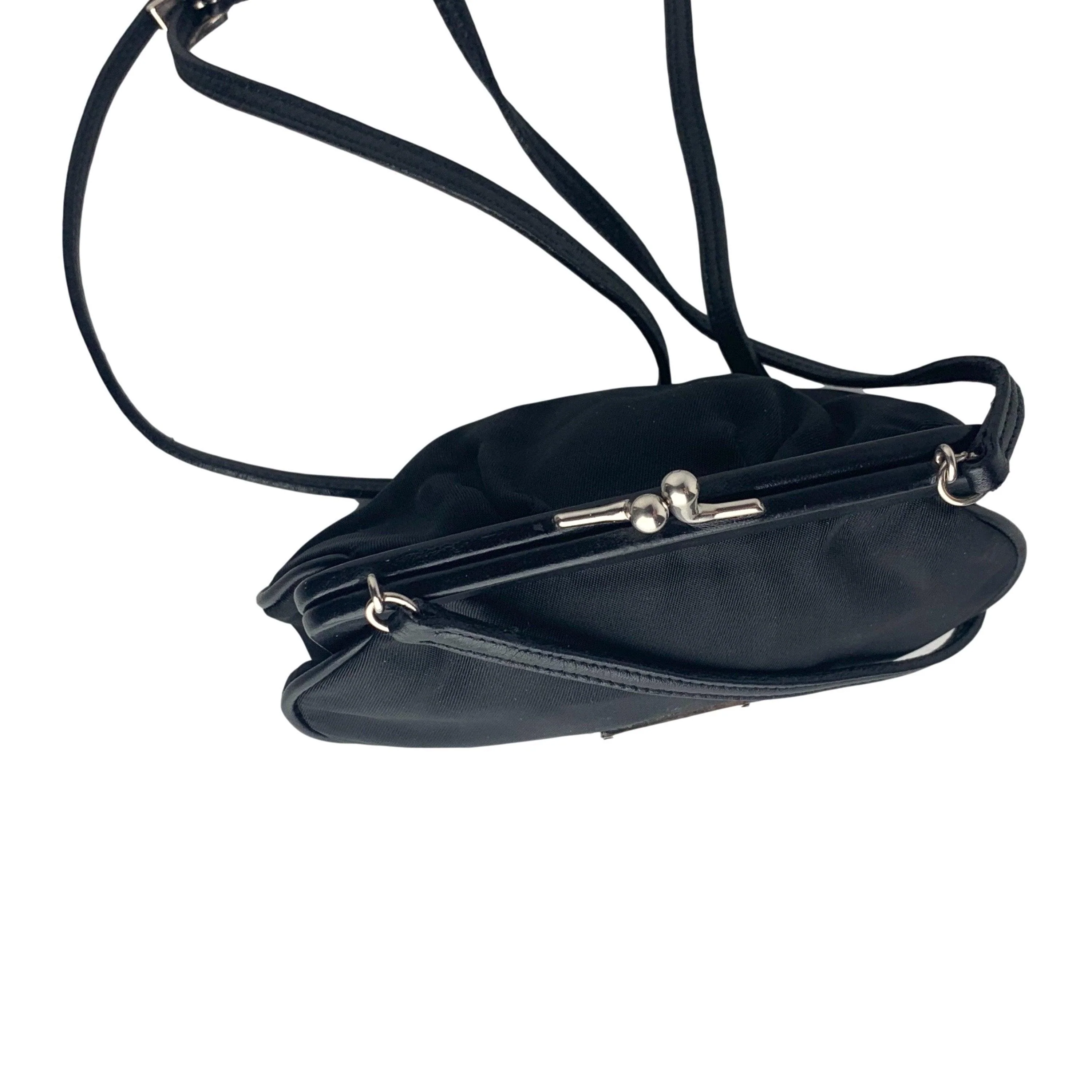 Prada Black Micro Kiss Lock Bag - Image 4
