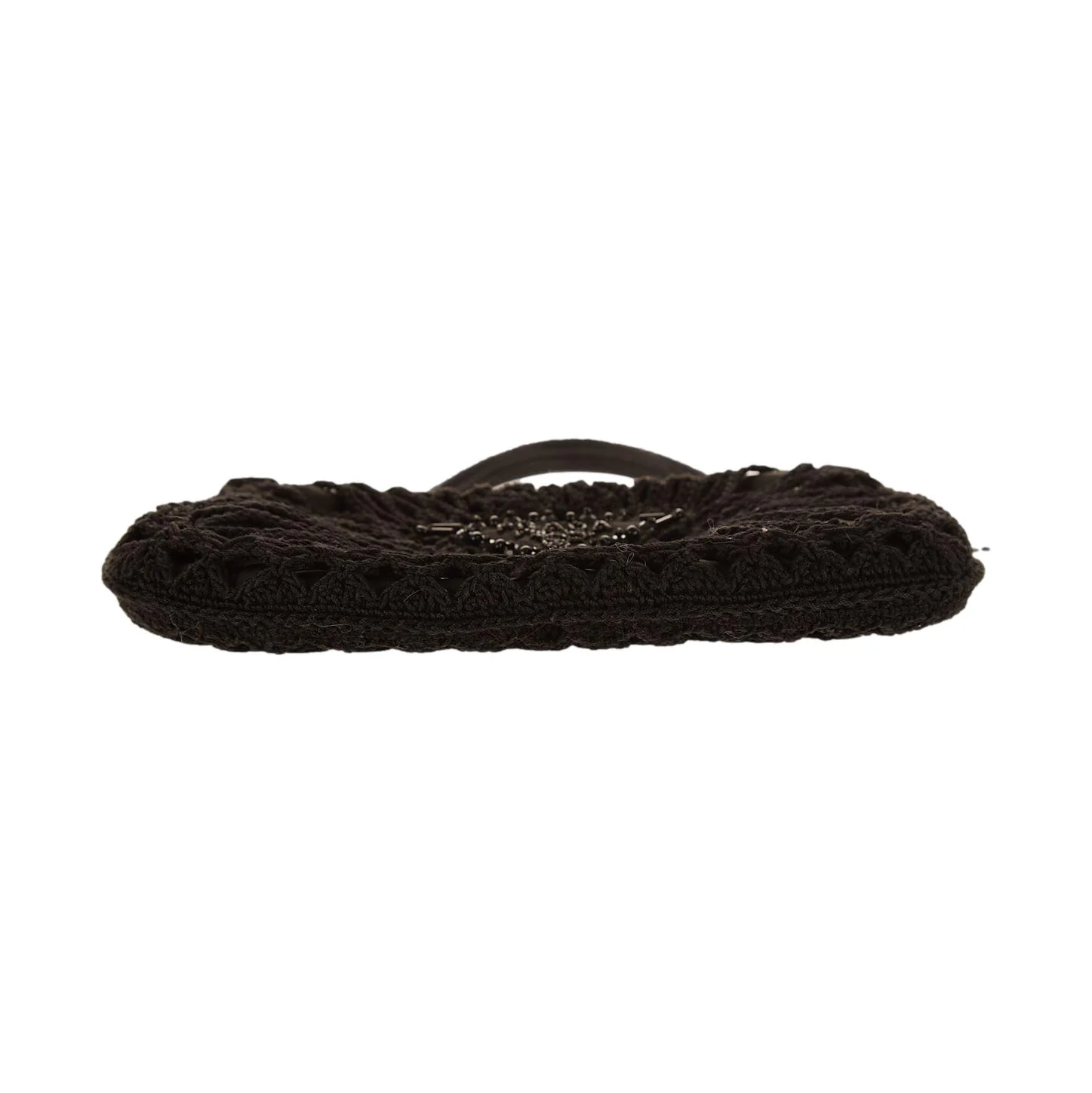 Prada Black Mini Crochet Tassel Bag - Image 3