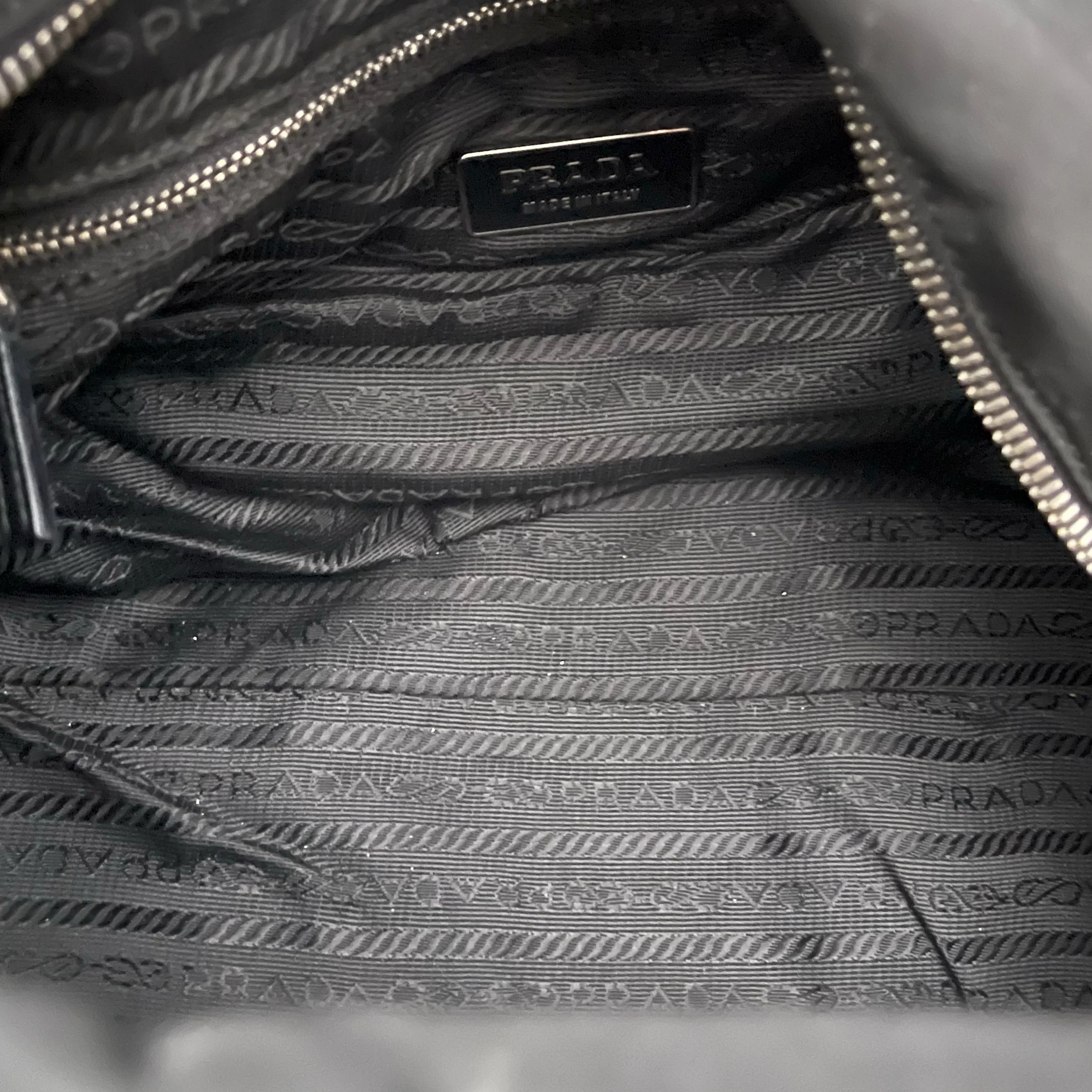 Prada Black Nylon Hobo Shoulder Bag - Image 4