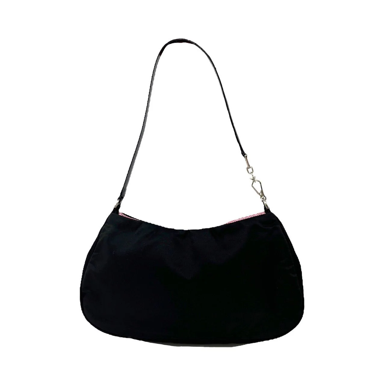 Prada Black Nylon Mini Shoulder Bag - Image 2