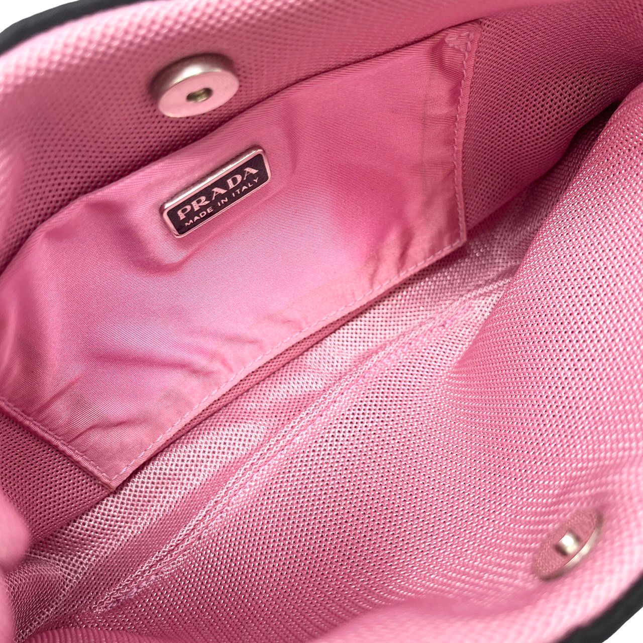 Prada Black Nylon Mini Shoulder Bag - Image 3