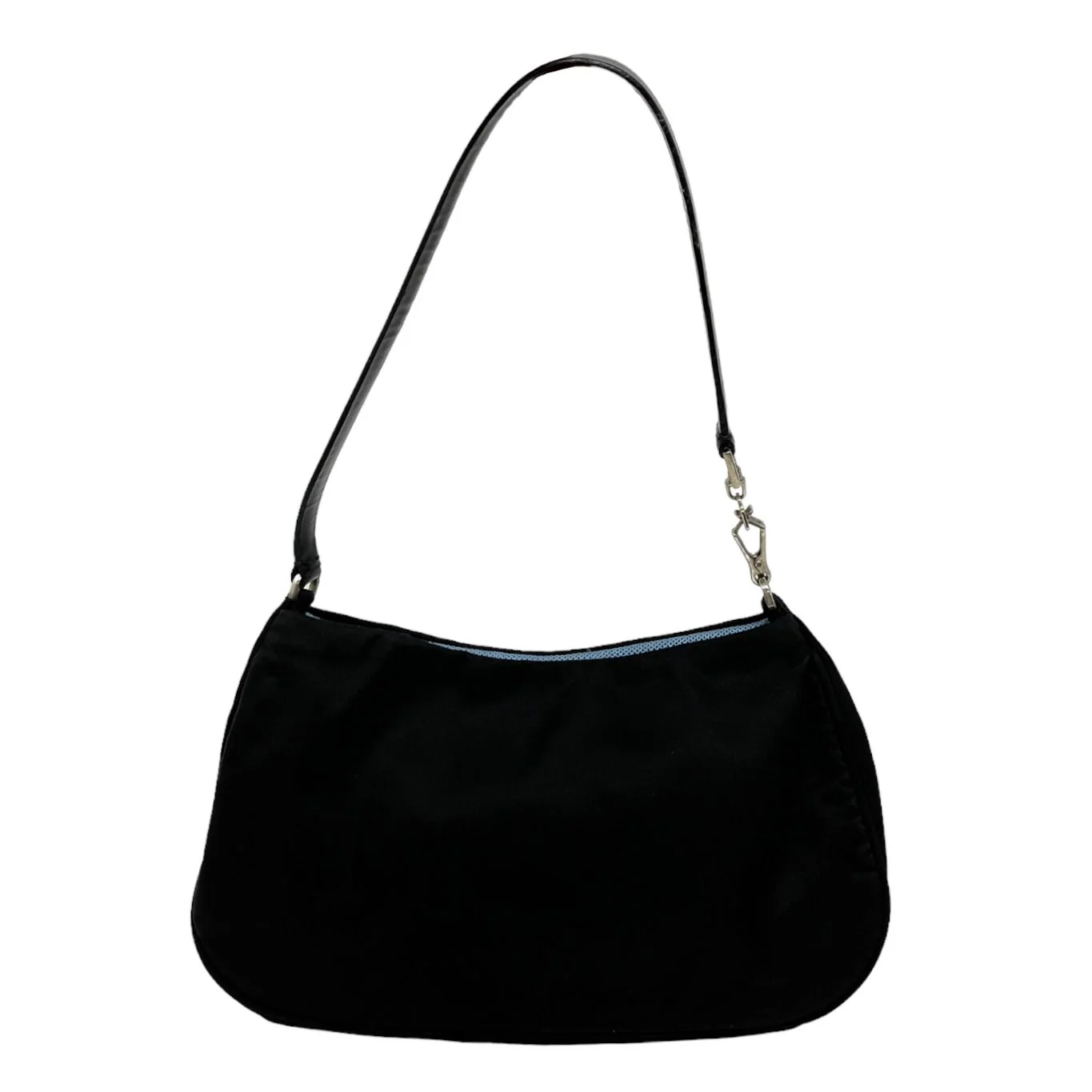 Prada Black Nylon Mini Shoulder Bag - Image 3