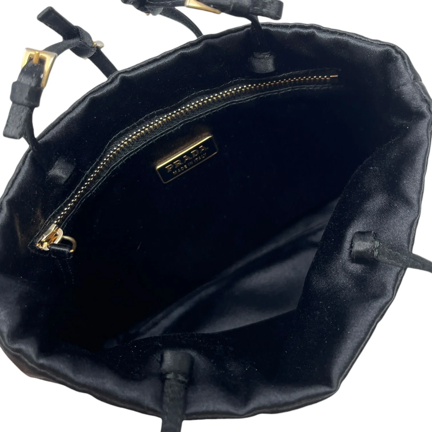 Prada Black Satin Mini Bag - Image 4