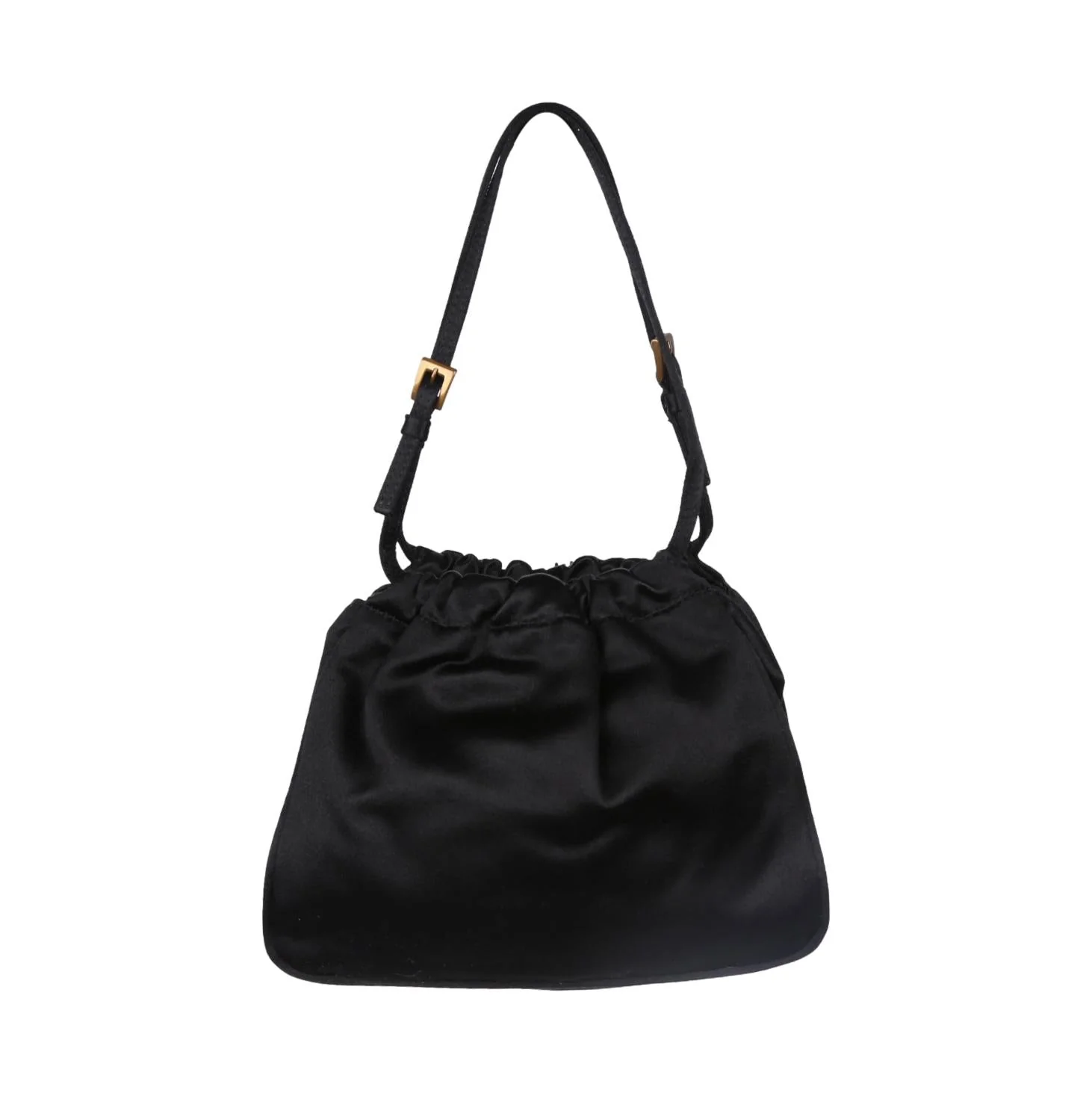Prada Black Satin Mini Top Handle - Image 2