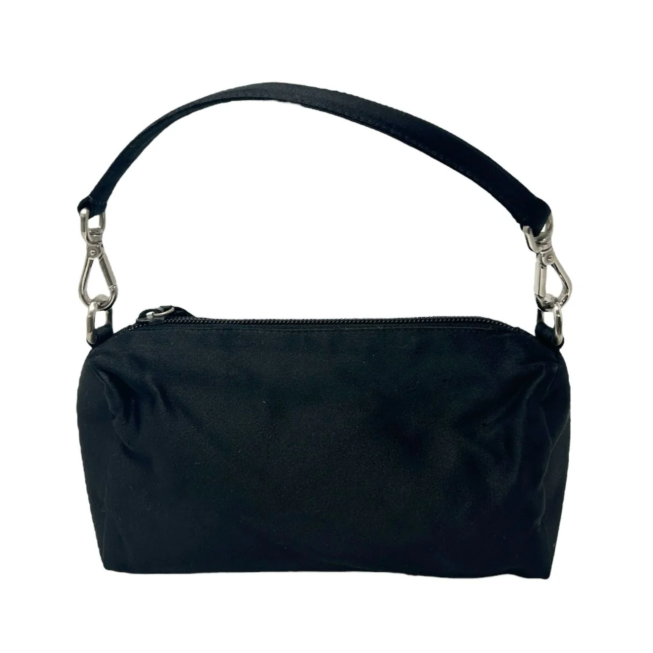 Prada Black Satin Mini Top Handle Bag - Image 2