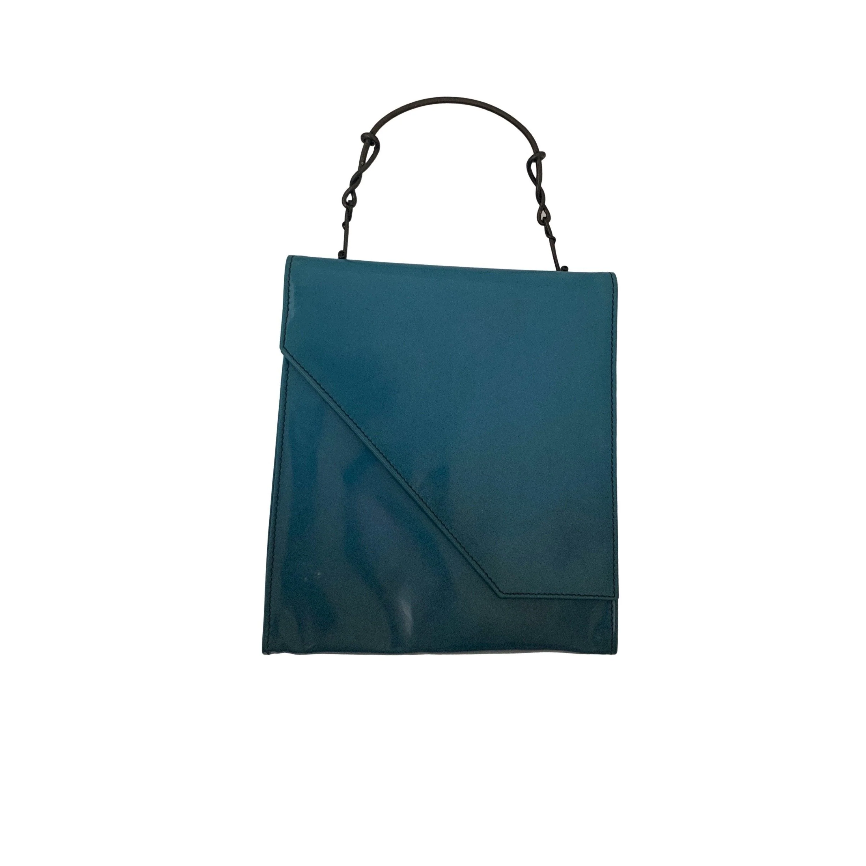 Prada Blue Ombre Top Handle Bag - Image 3