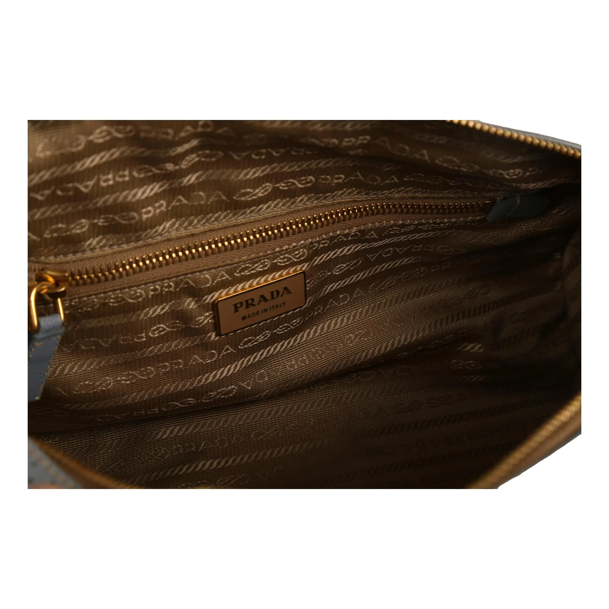 Prada Blue Perforated Cylinder Shoulder Bag - Image 5