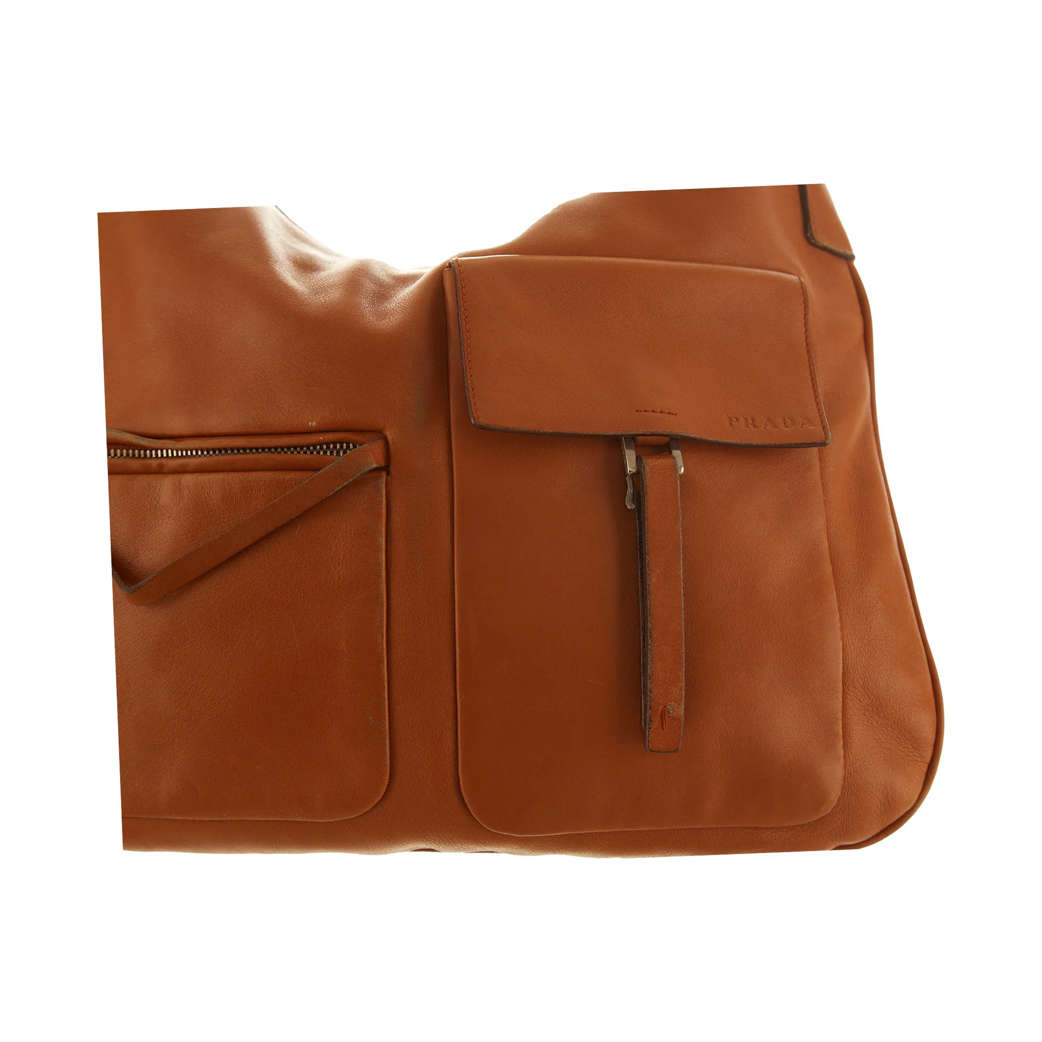 Prada Brown Pocket Shoulder Bag - Image 2