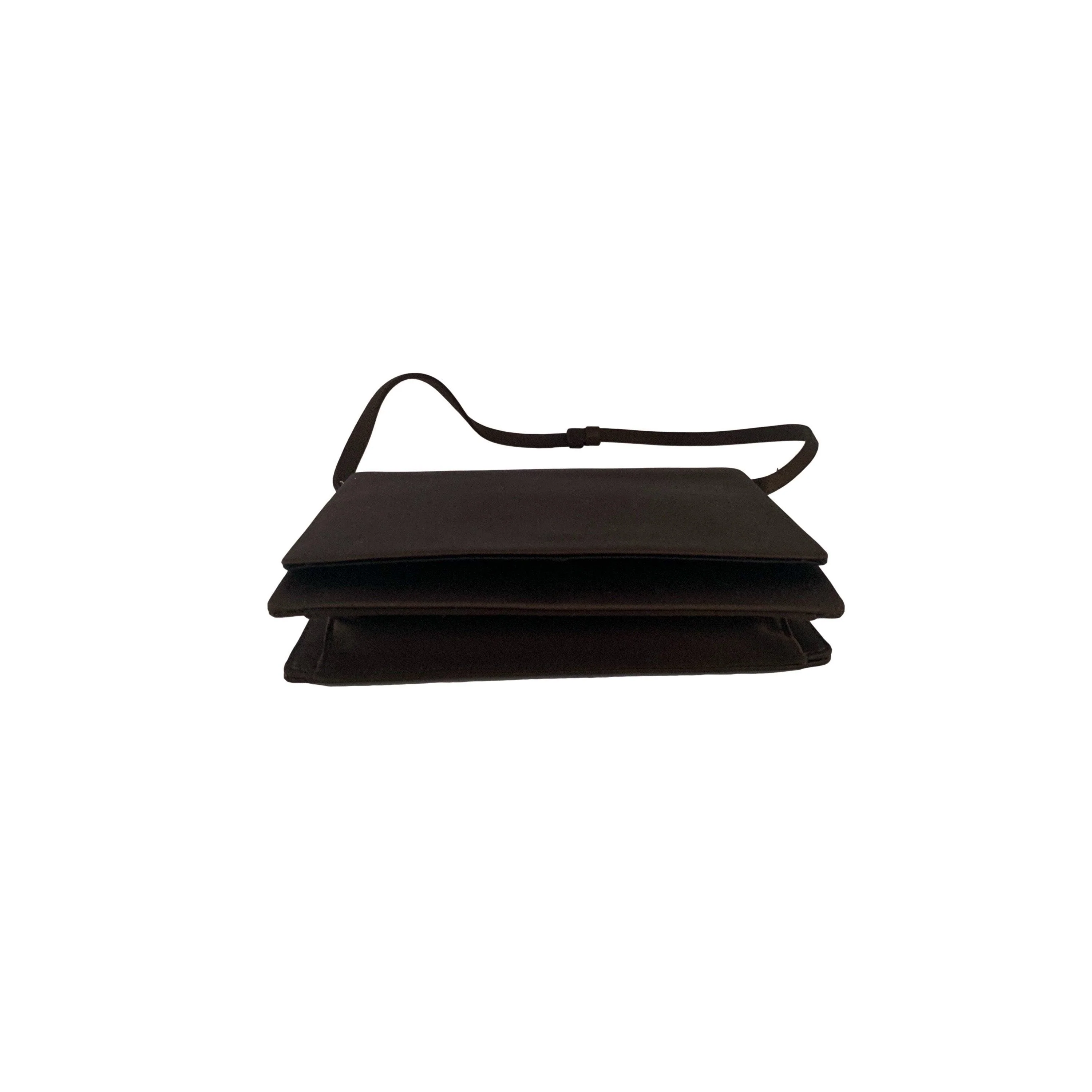 Prada Brown Satin Mini Shoulder Bag - Image 4