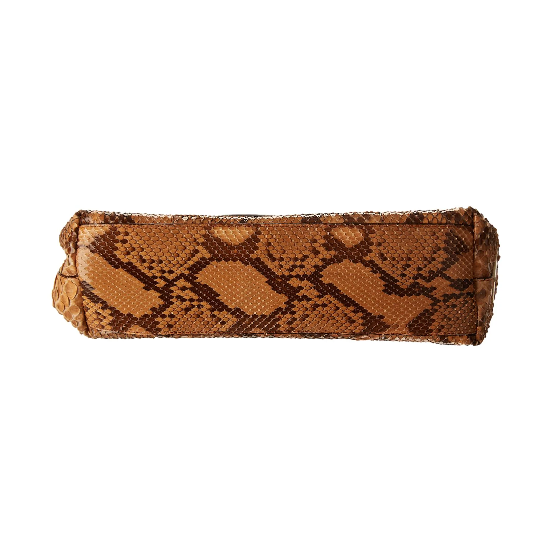 Prada Brown Snakeskin Shoulder Bag - Image 4