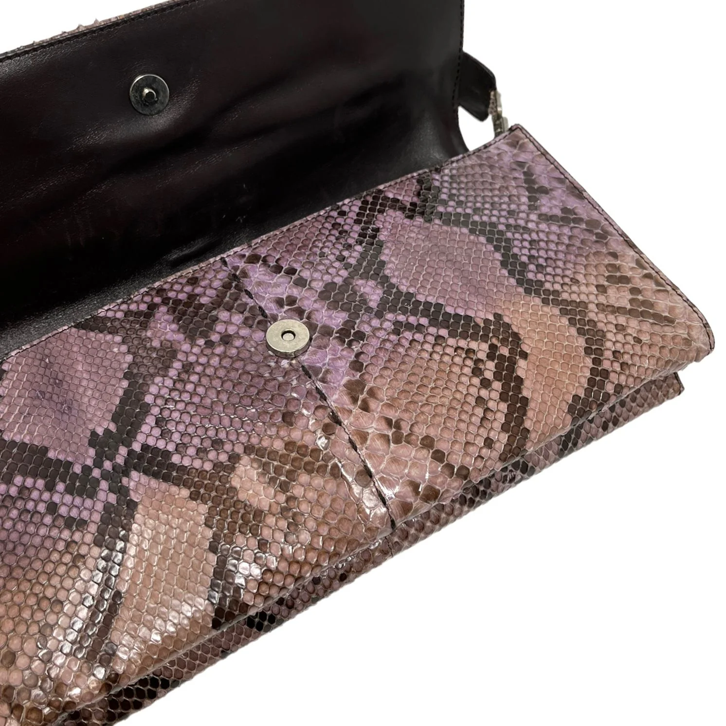 Prada Brown Snakeskin Shoulder Bag - Image 3