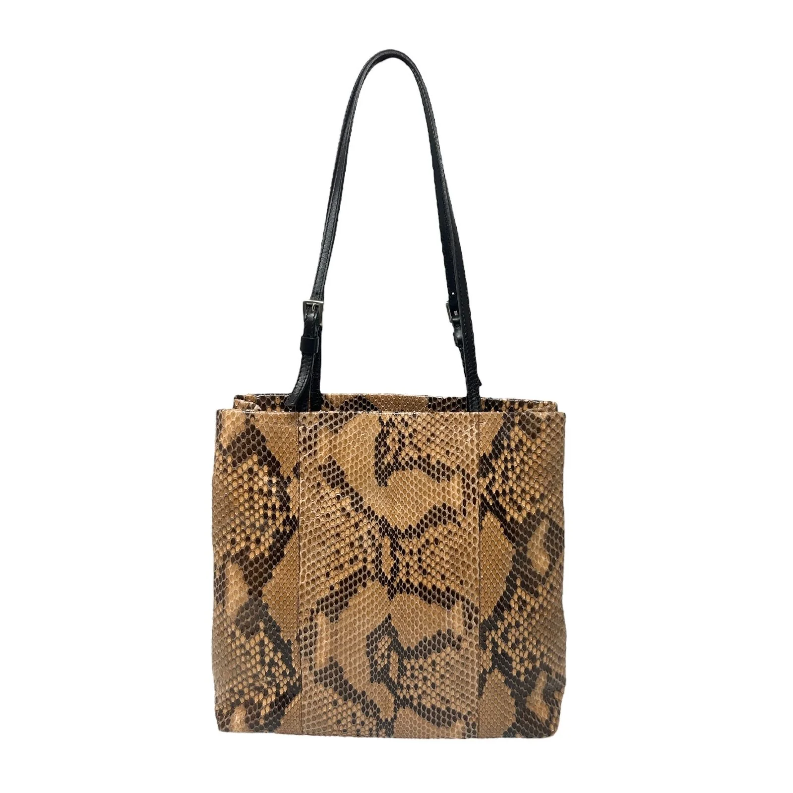 Prada Brown Snakeskin Shoulder Bag - Image 2