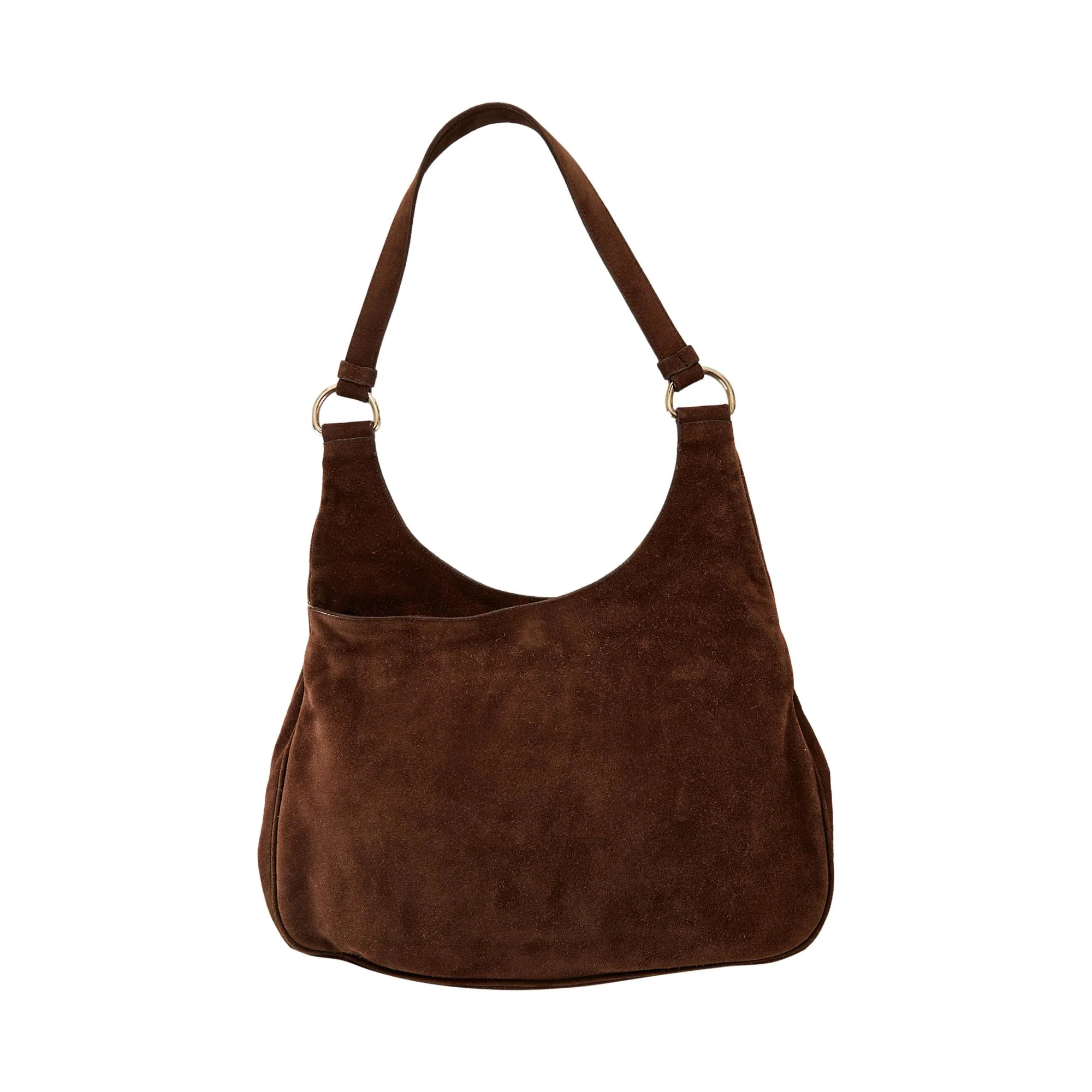 Prada Brown Suede Shoulder Bag - Image 2