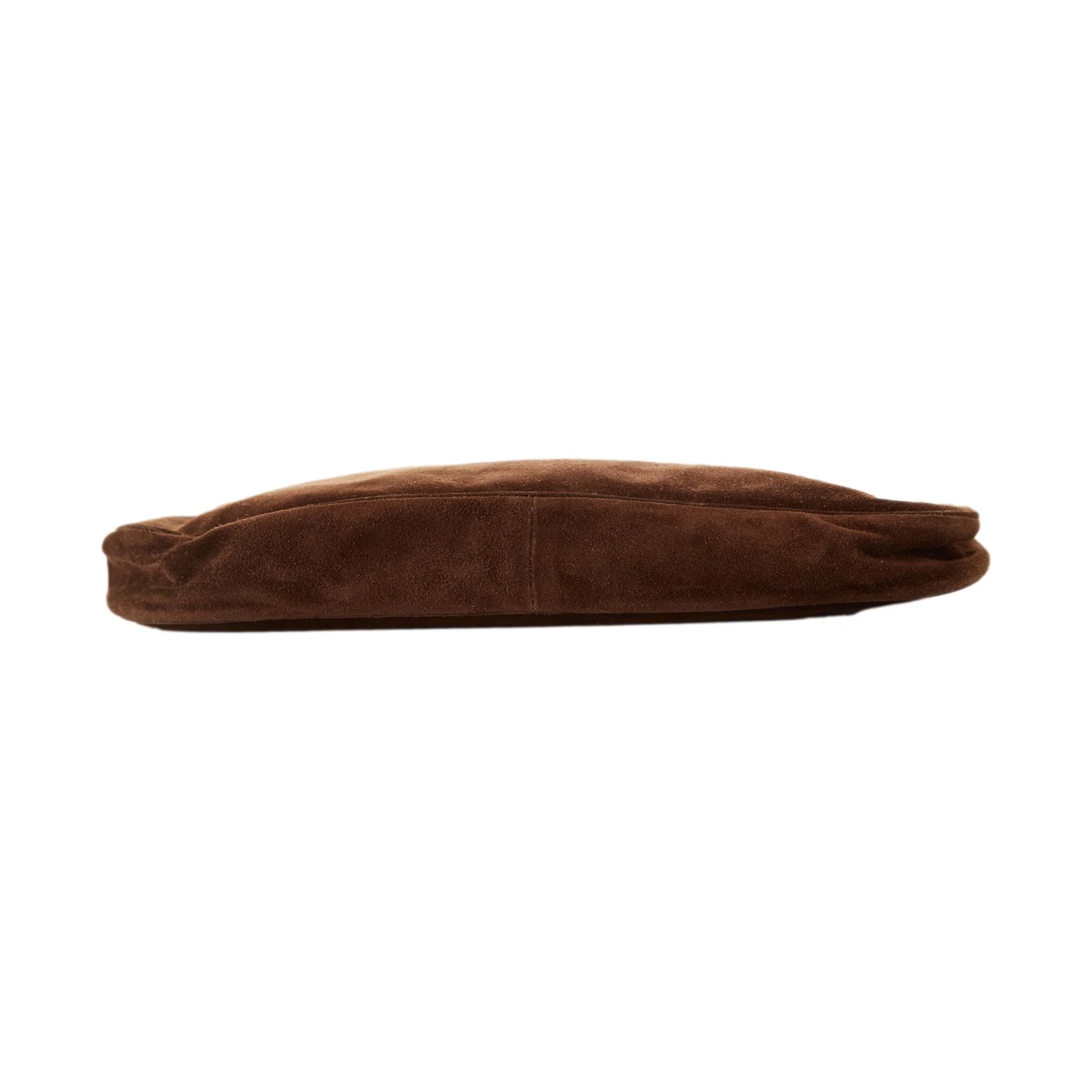 Prada Brown Suede Shoulder Bag - Image 3