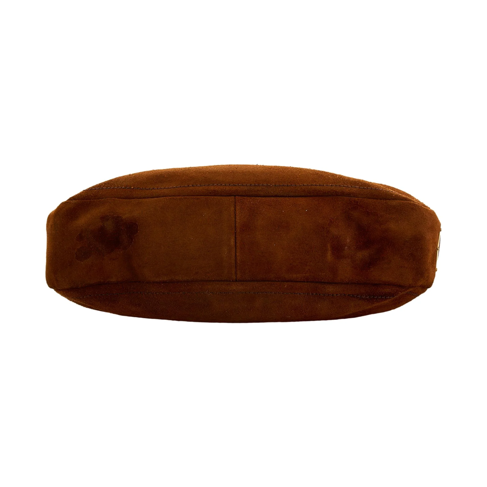 Prada Brown Suede Shoulder Bag - Image 3