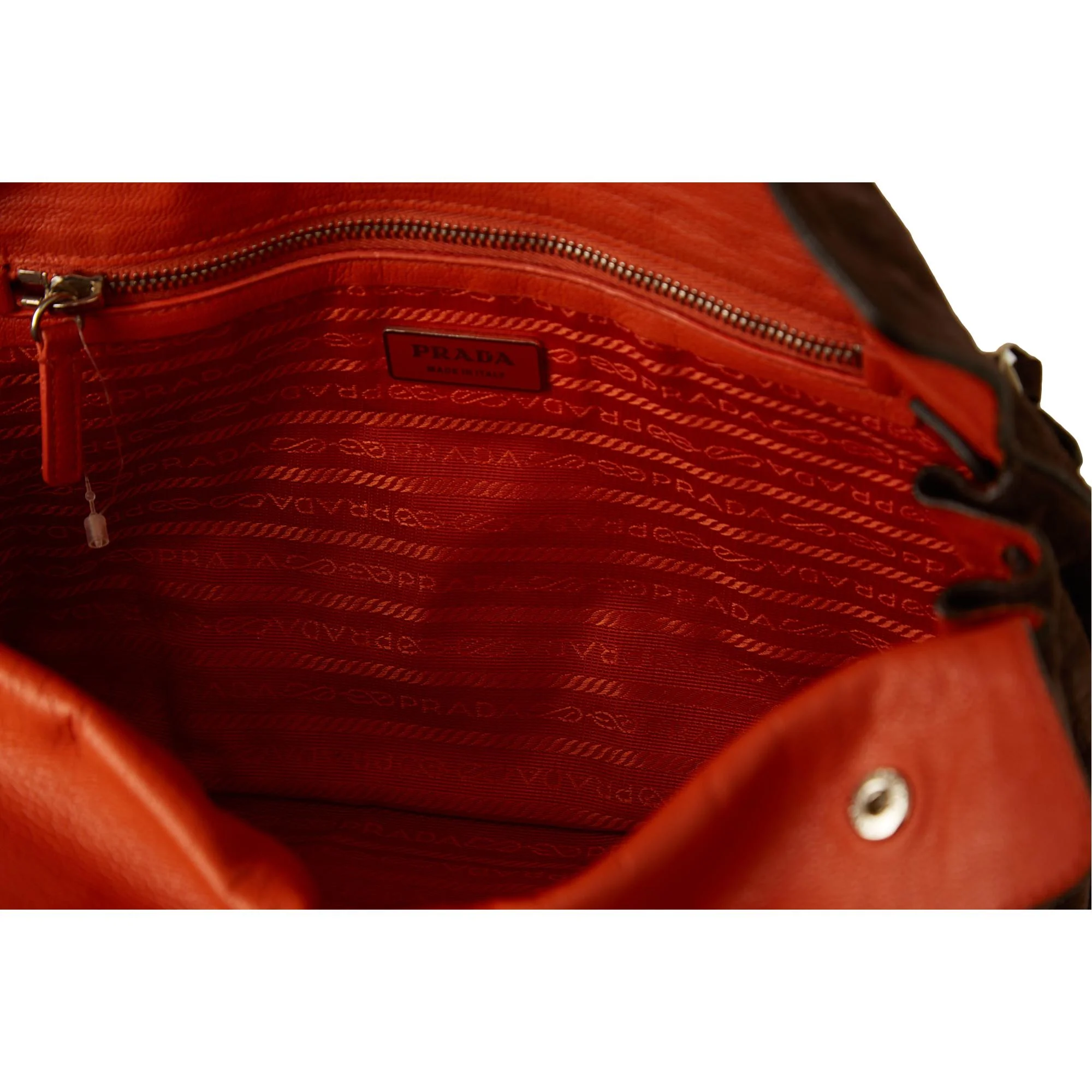 Prada Brown Suede Shoulder Bag - Image 4