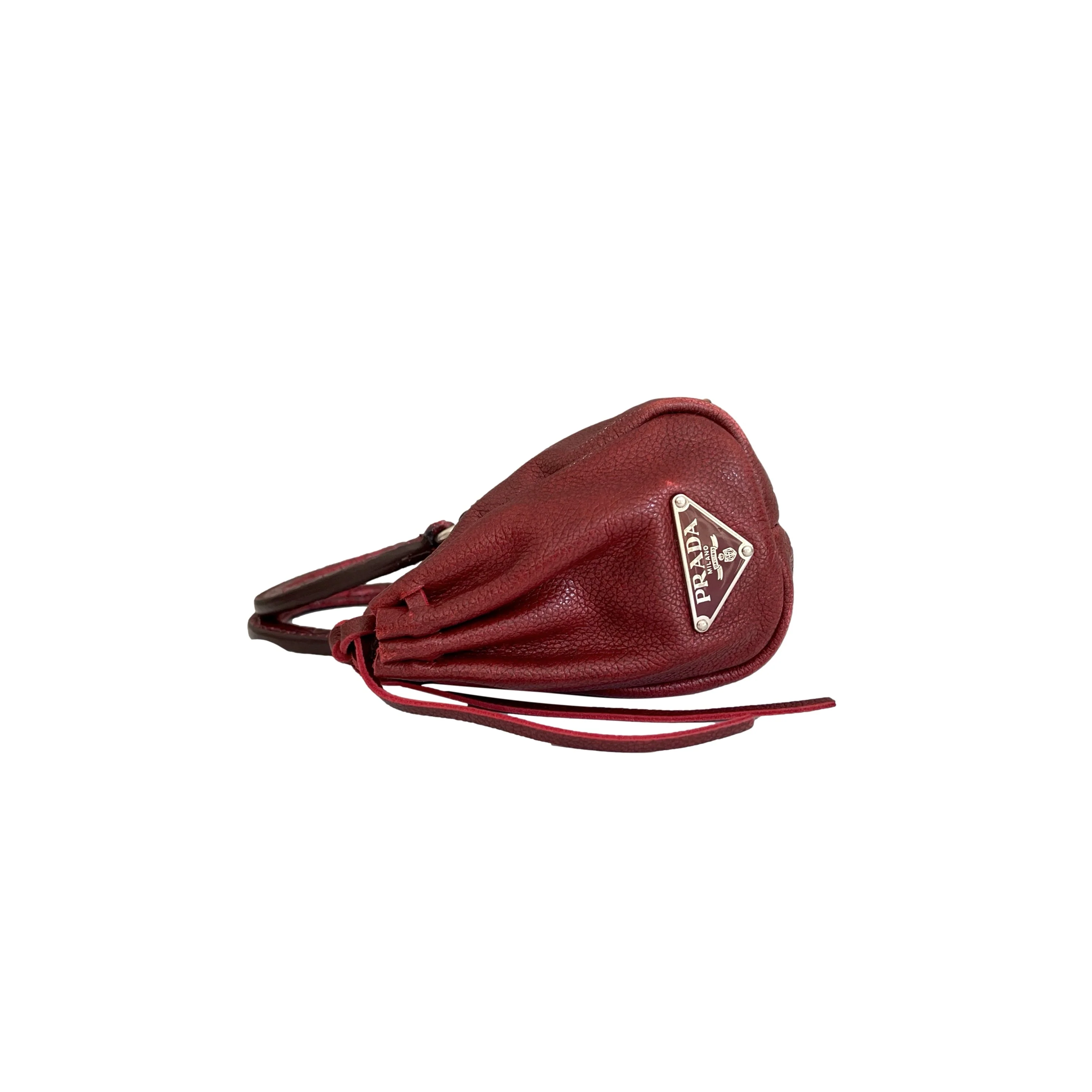 Prada Burgundy Mini Top Handle - Image 2